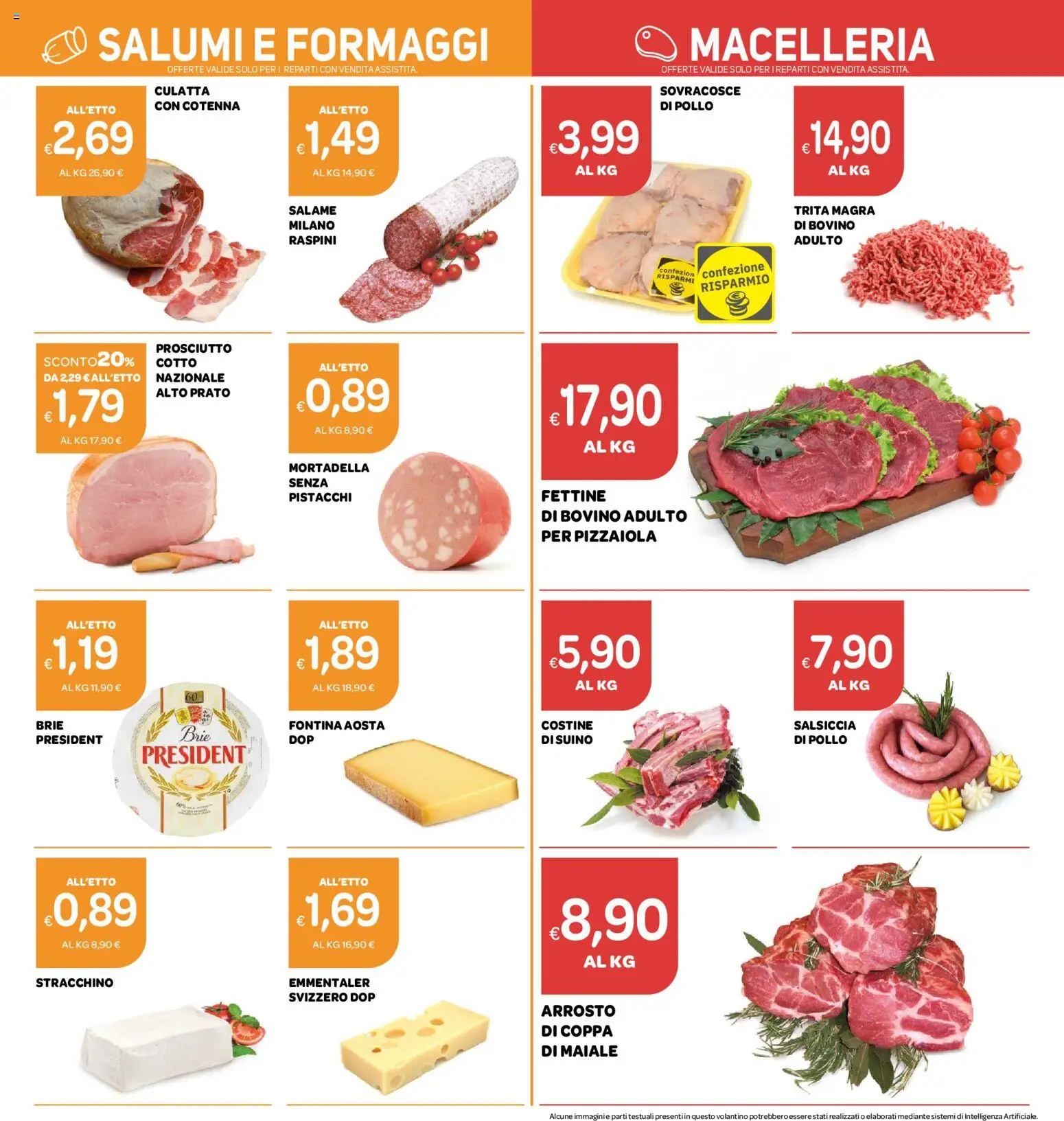 Volantino Ekom del 06/10/2026 | Pagina: 9 | Prodotti: Arrosto, Prosciutto Cotto, Pollo, Salsiccia