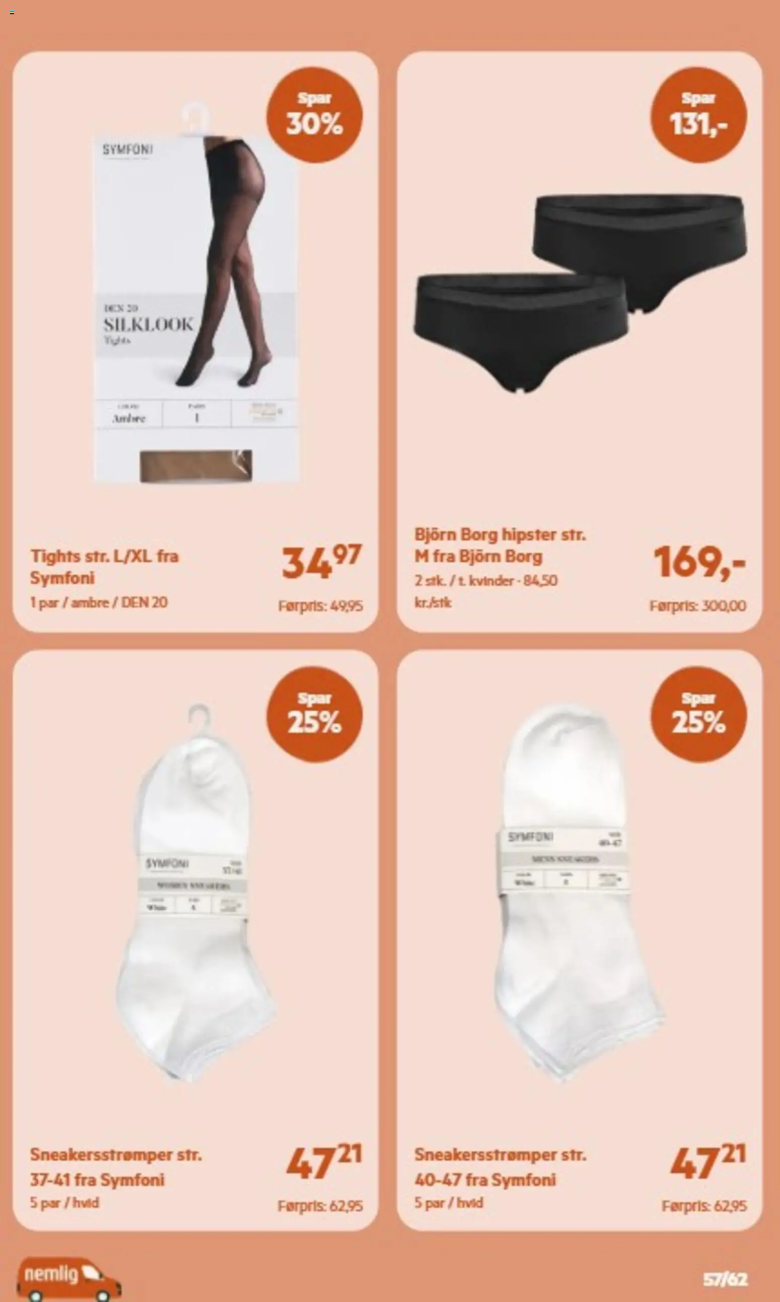 Nemlig tilbudsavis – gyldig fra 30/09/2026 | Side: 57 | Produkter: Tights