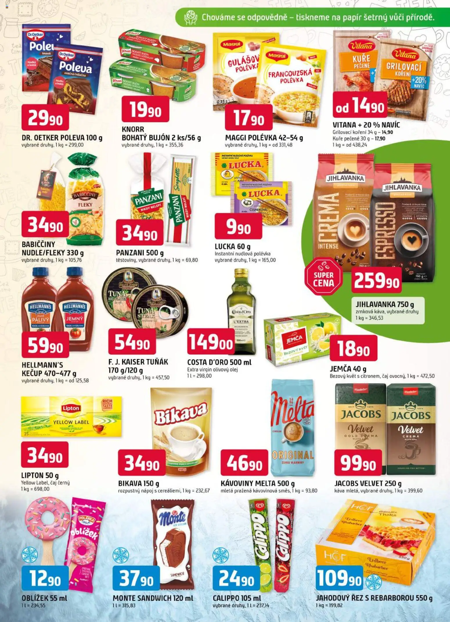 Trefa leták od 01.07.2026 | Strana: 7 | Produkty: Olej, Čaj, Hellmann's, Crema