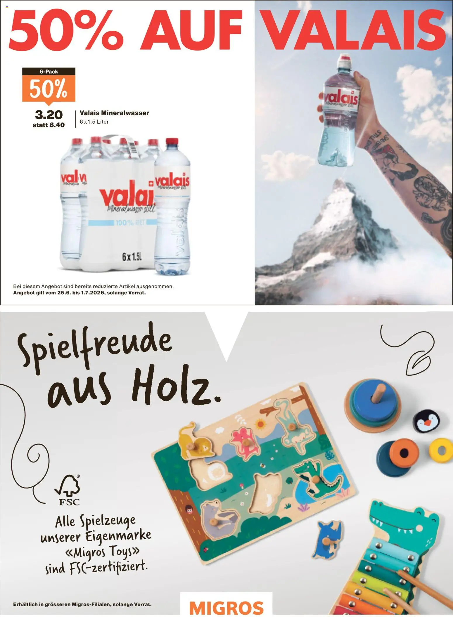 Migros aktionen Magazin – gültig ab 24.06.2026 | Seite: 44 | Produkte: Mineralwasser