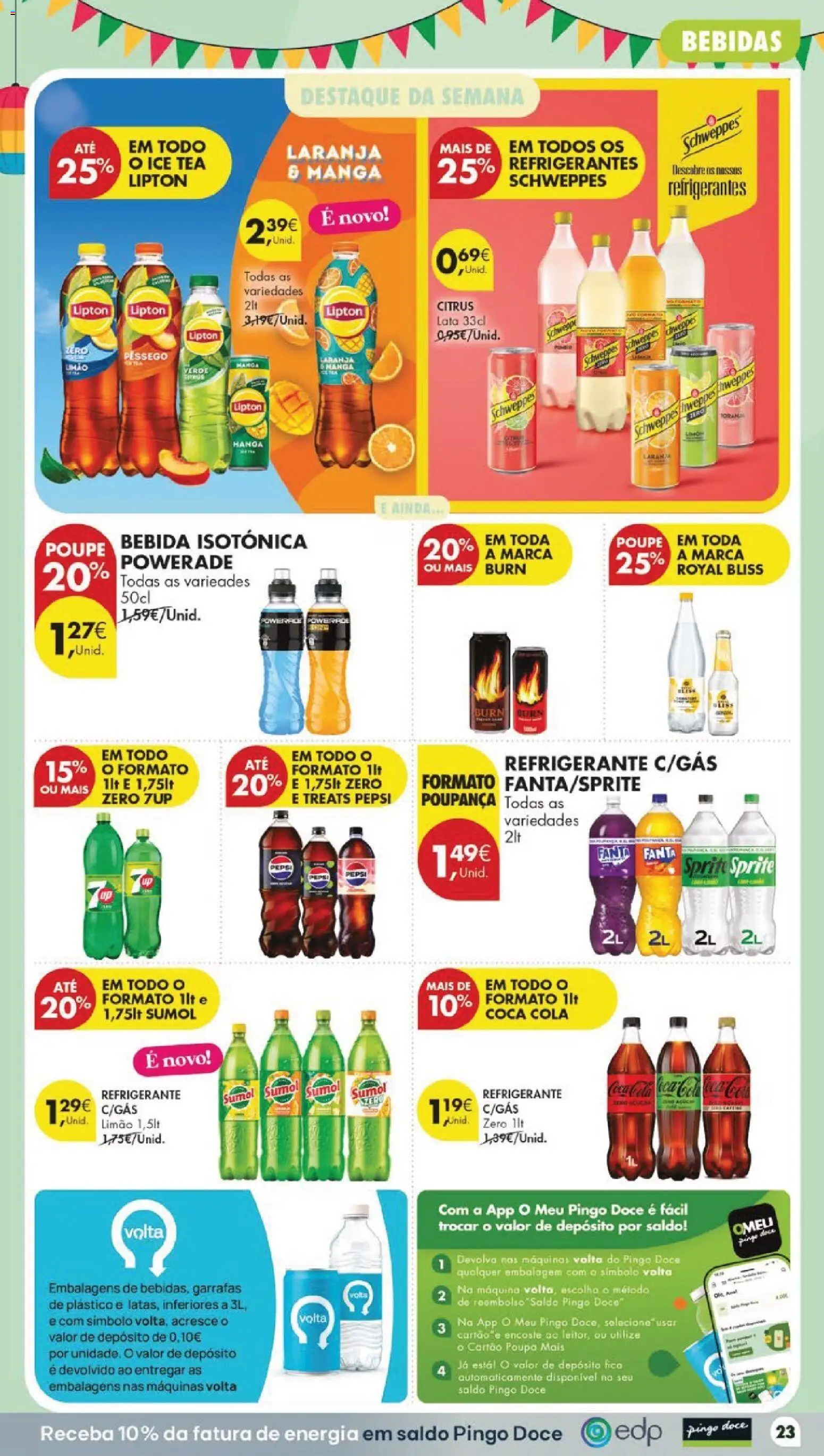 Pingo Doce folheto │ válido de 09.06.2026 | Página: 25 | Produtos: Refrigerante, Fanta, Bebida, Soda