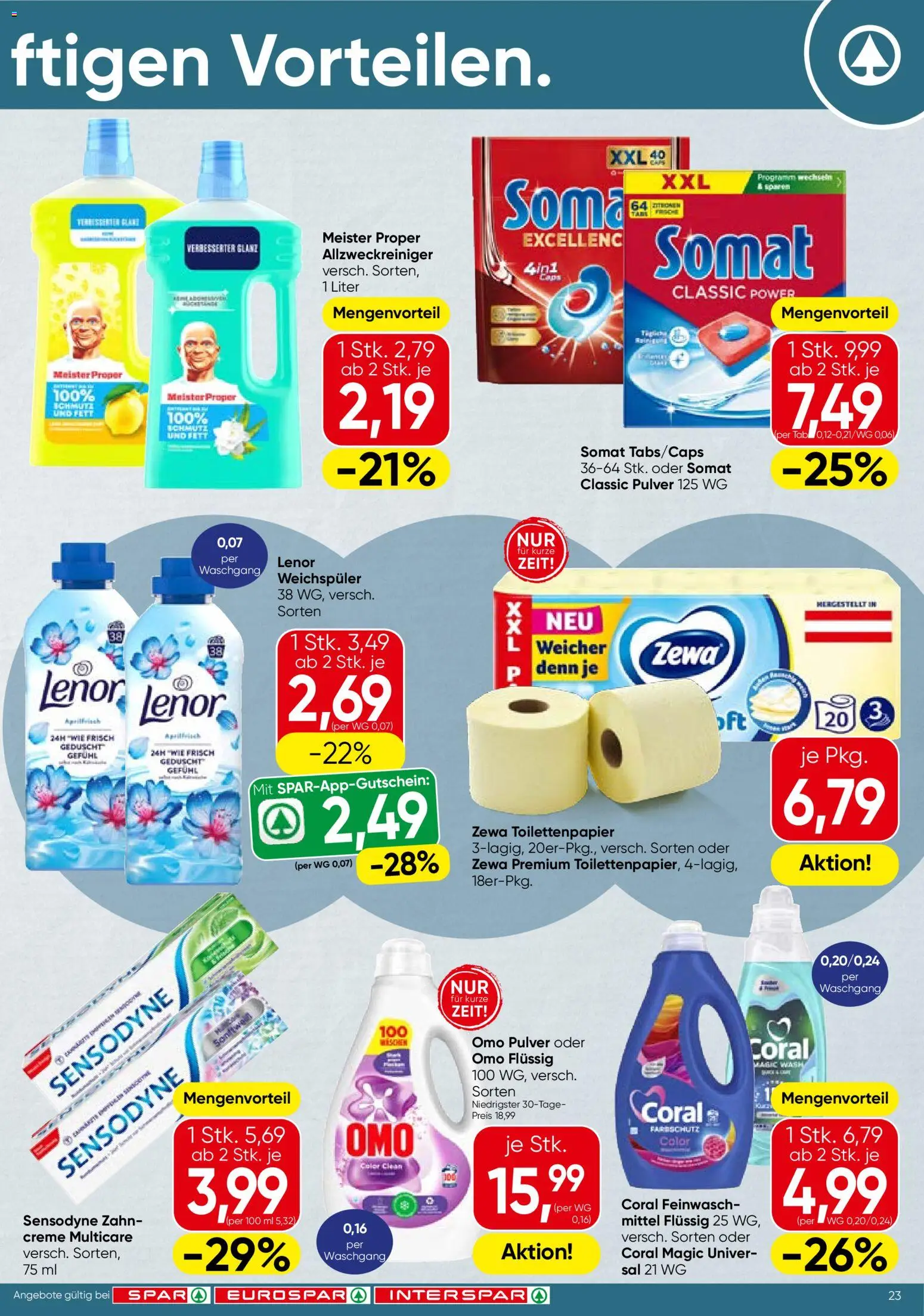 Spar Flugblatt - Wien gültig ab 01.07.2026 | Seite: 23 | Produkte: Creme, Weichspüler