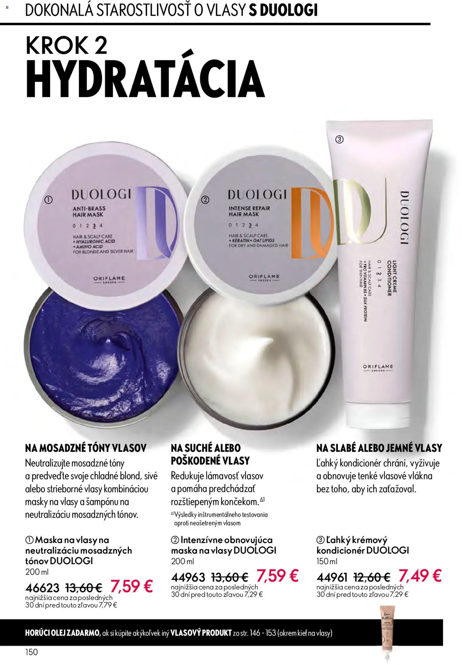 Nové Oriflame akcie – leták je platný od 27.05.2026 | Strana: 150 | Produkty: Masky, Kondicionér, Maska na vlasy, Maska