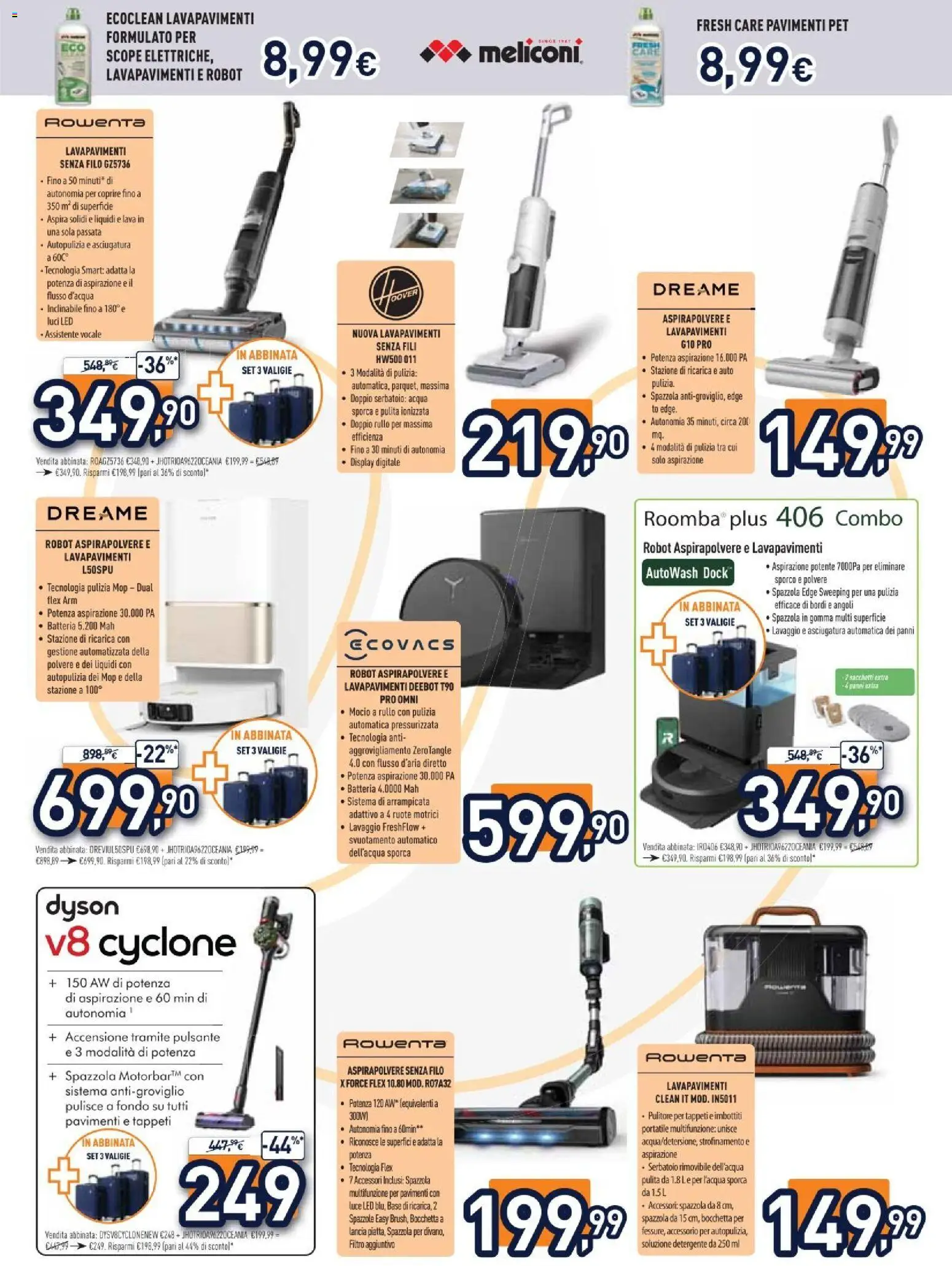Volantino Unieuro del 01/07/2026 | Pagina: 19 | Prodotti: Robot aspirapolvere, Acqua, Robot, Batteria