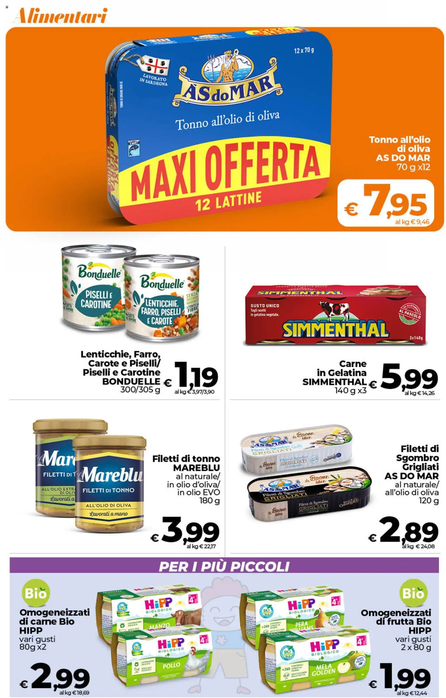 Volantino Ipercoop del 11/08/2026 | Pagina: 39 | Prodotti: Frutta, Pera, Tonno, Carne