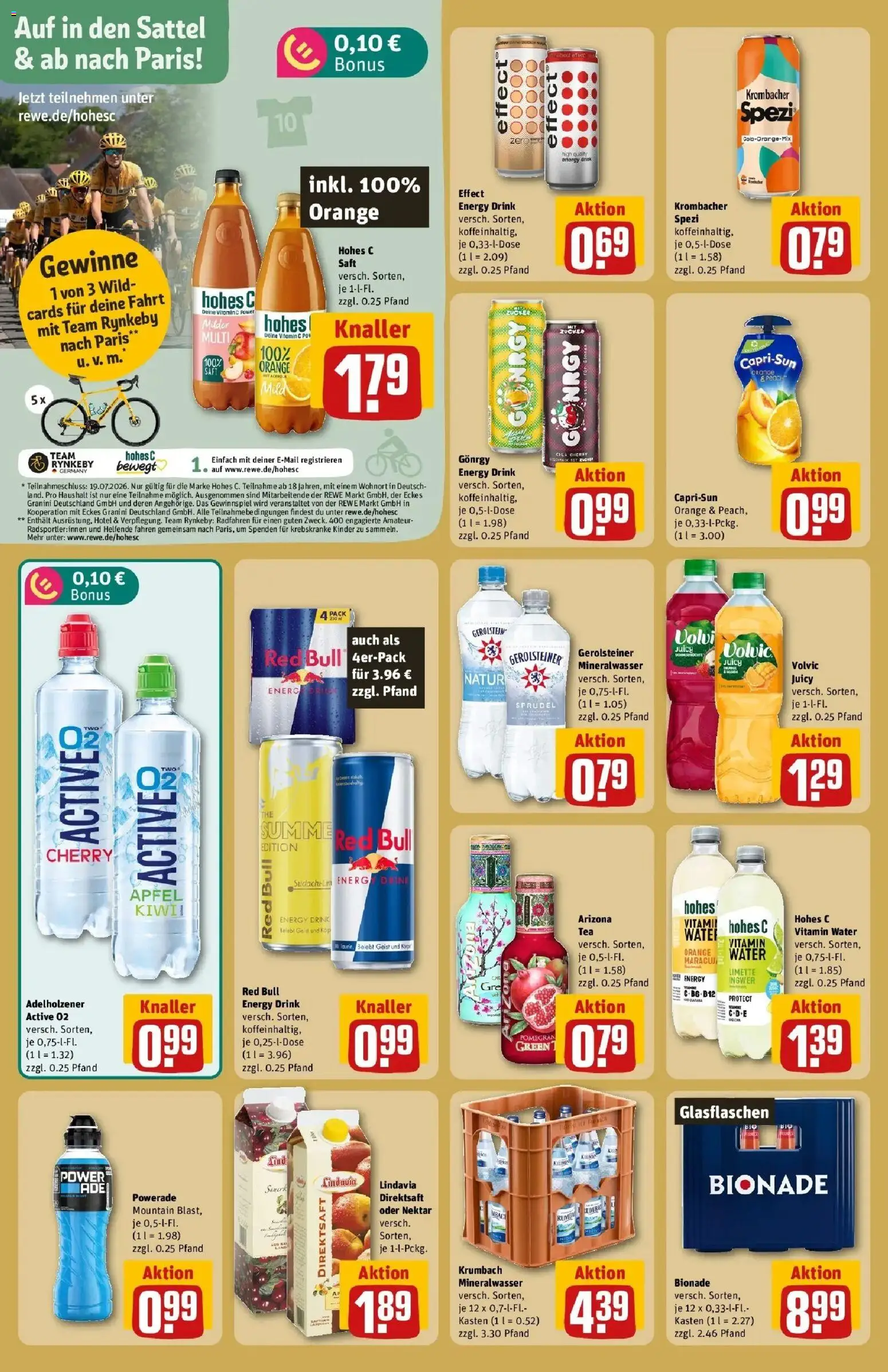 Rewe Prospekt München – gültig ab 13.07.2026 | Seite: 20 | Produkte: Energy, Powerade, Limette, Krombacher