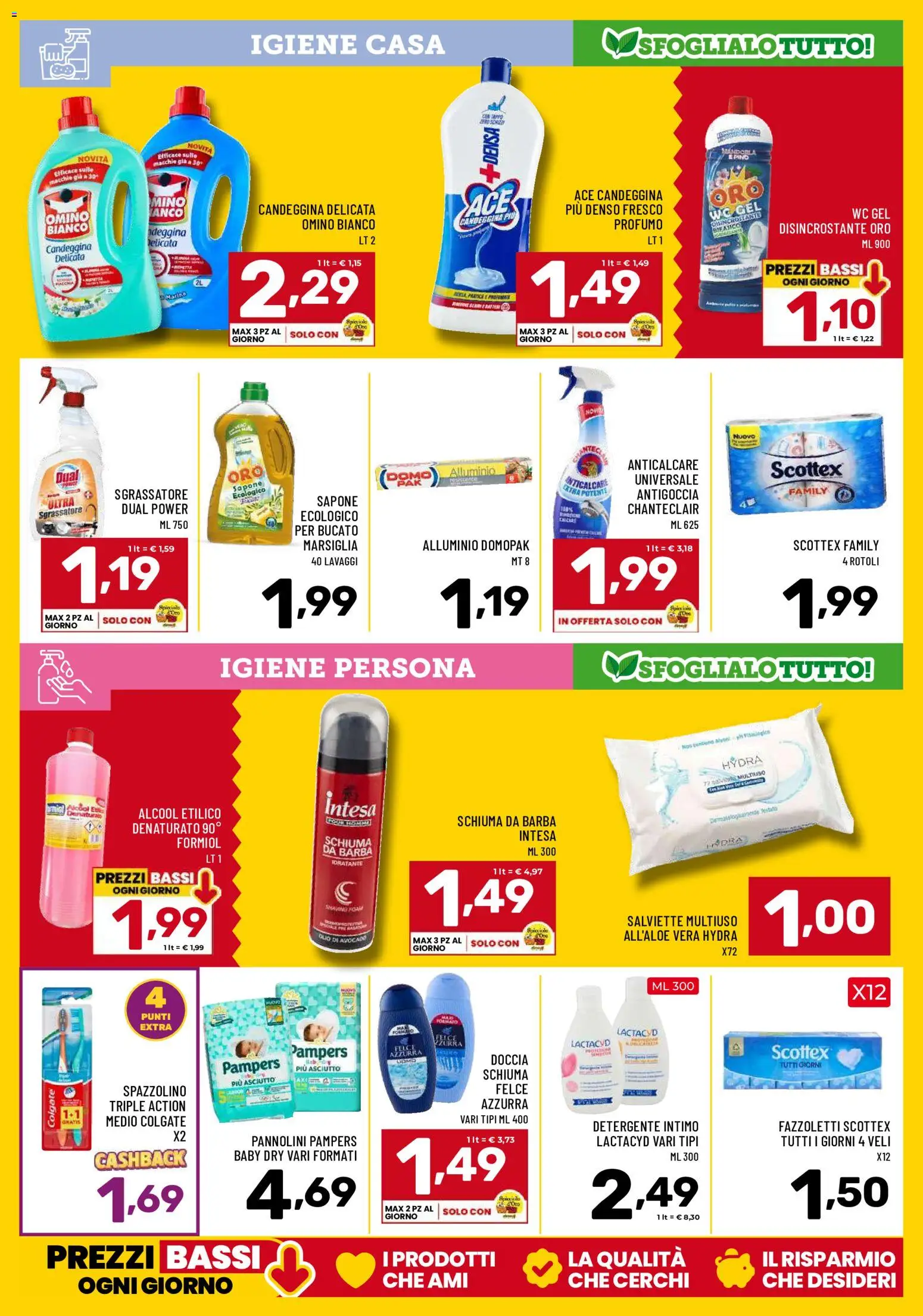 Volantino Il Centesimo del 01/09/2026 | Pagina: 13 | Prodotti: Detergente intimo, Fazzoletti, Sgrassatore, Avocado