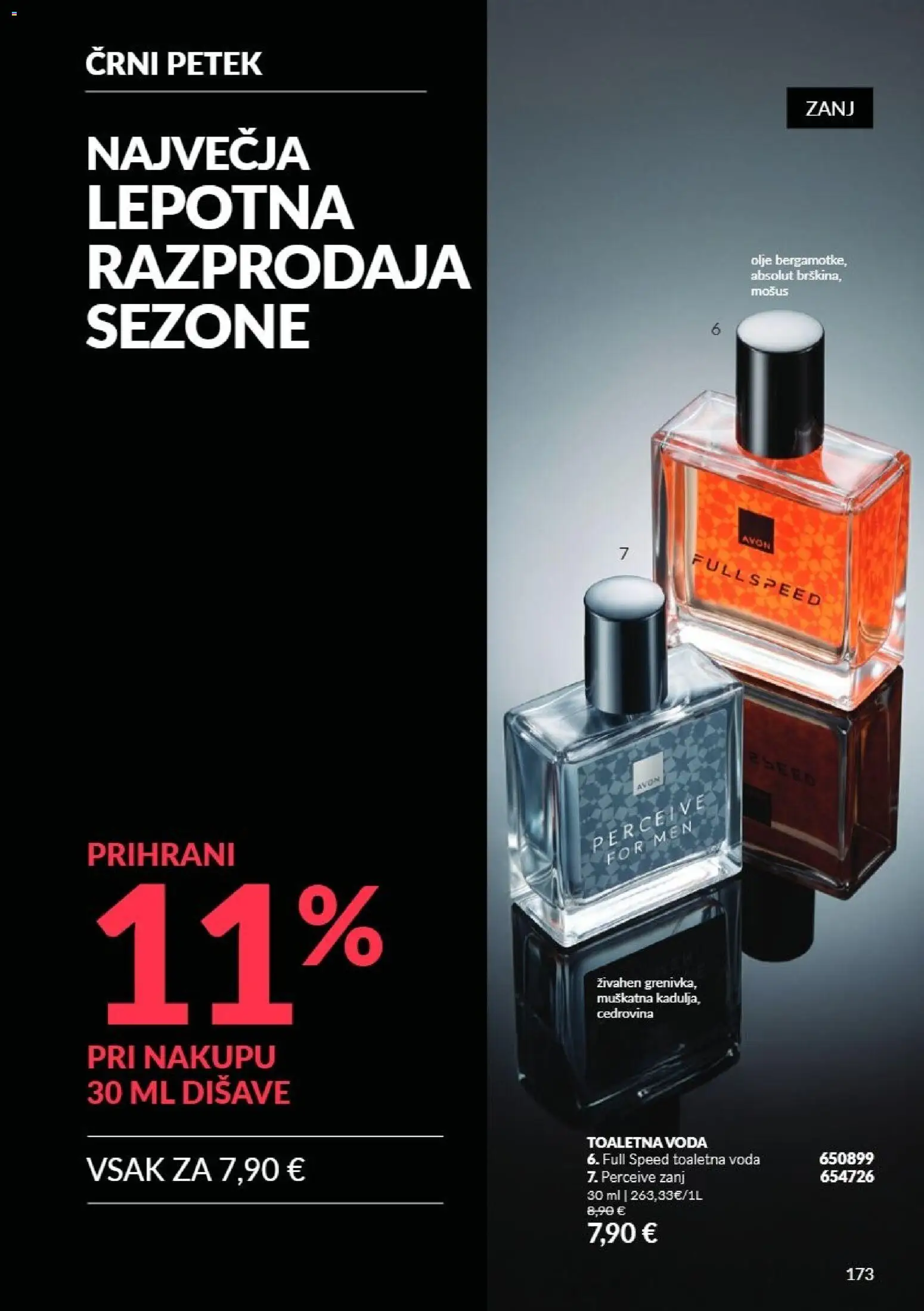 Novi Avon katalog ponudbe – veljaven od 01.11.2026 | Stran: 173 | Izdelki: Olje, Voda, Toaletna voda