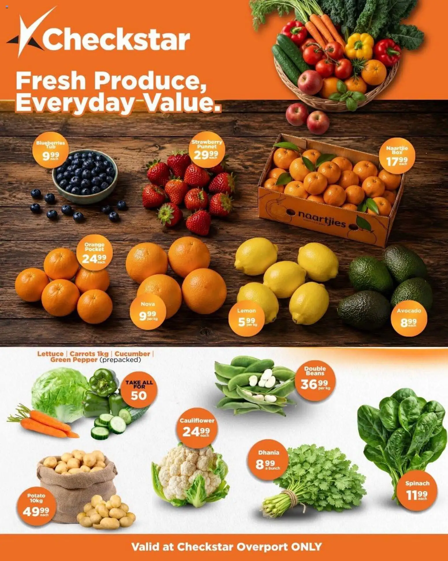 New Check Star catalogue – valid from 24/07/2026 | Page: 1 | Products: Beans, Carrots, Pepper, Lemon