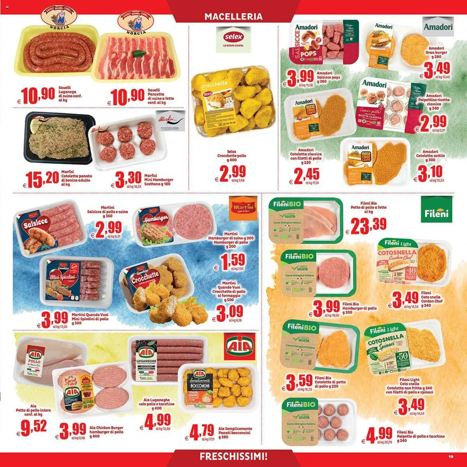 Volantino Elite Supermercati del 21/08/2026 | Pagina: 19 | Prodotti: Petto di Pollo, Crocchette, Martini, Polpette