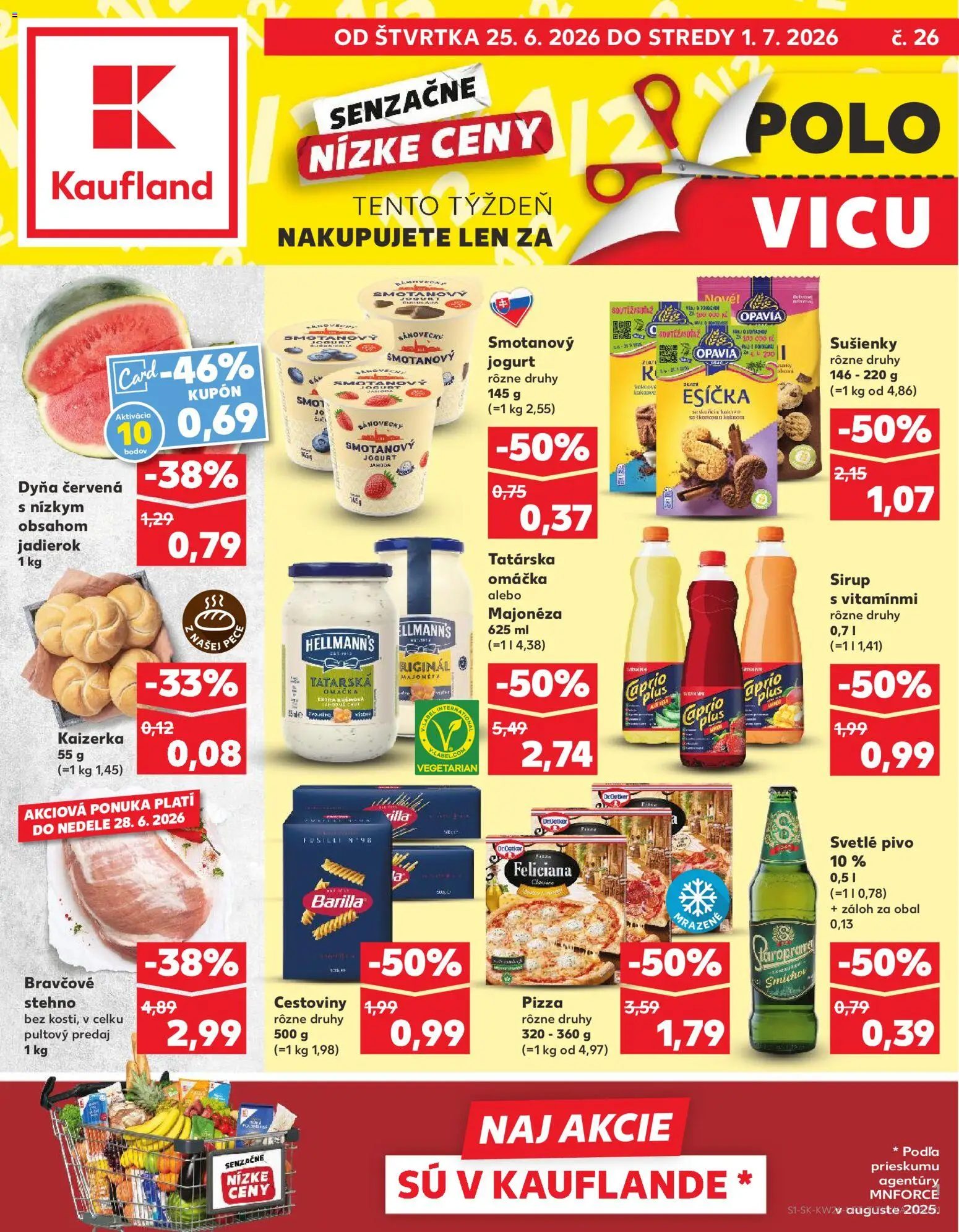 Nové Kaufland akcie – leták je platný od 25.06.2026 | Strana: 1