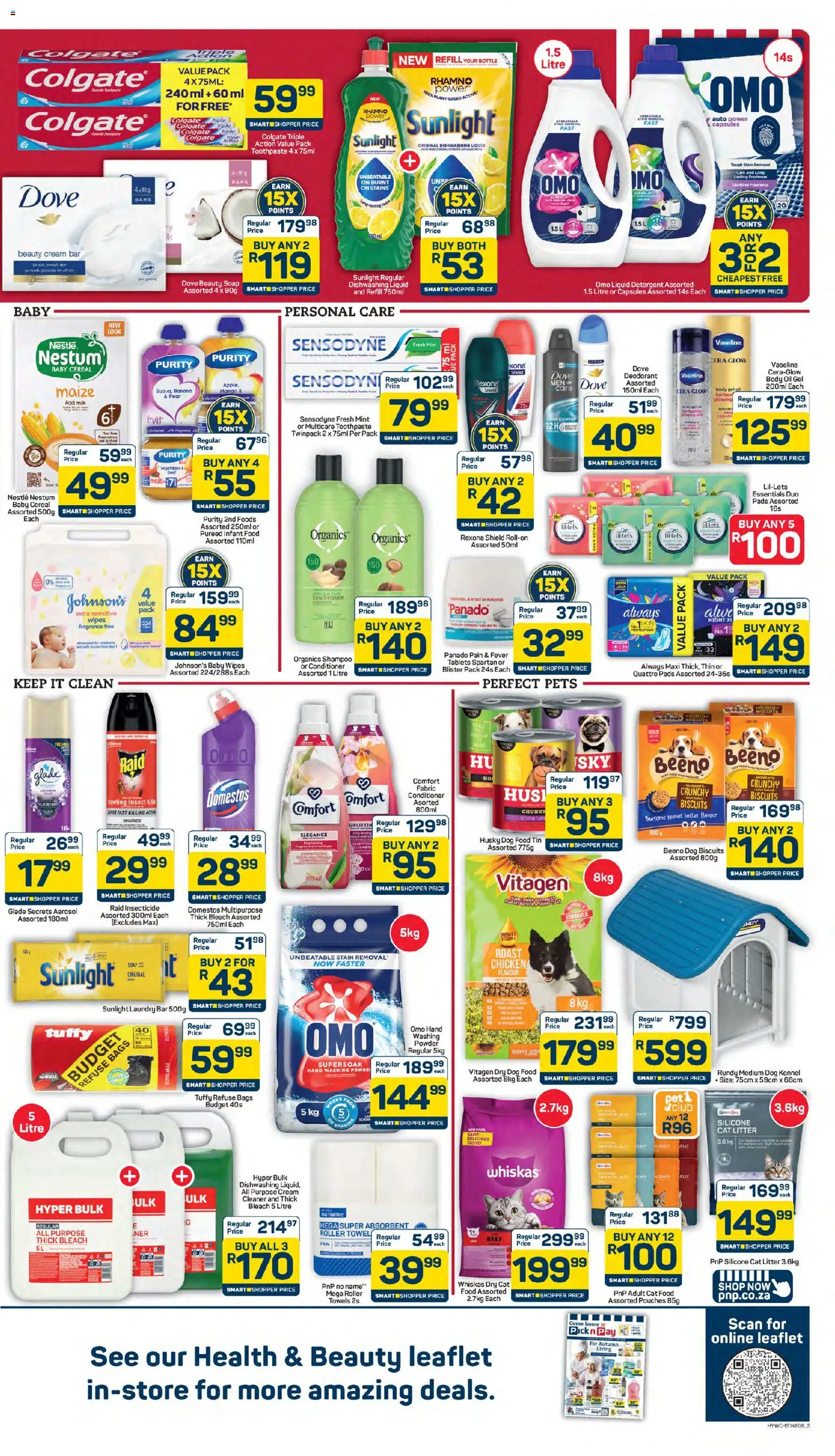 New Pick n Pay catalogue – valid from 24.04.2026 | Page: 5 | Products: Butter, Chicken, Shampoo, Deodorant