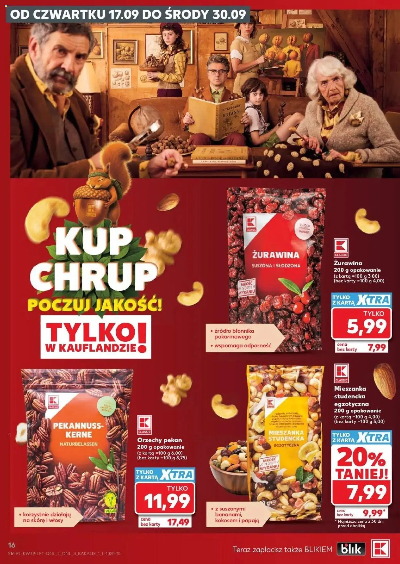 Kaufland gazetka od 24.09.2026 | Strona: 16 | Produkty: Karta, Orzechy pekan, Papaja, Orzechy