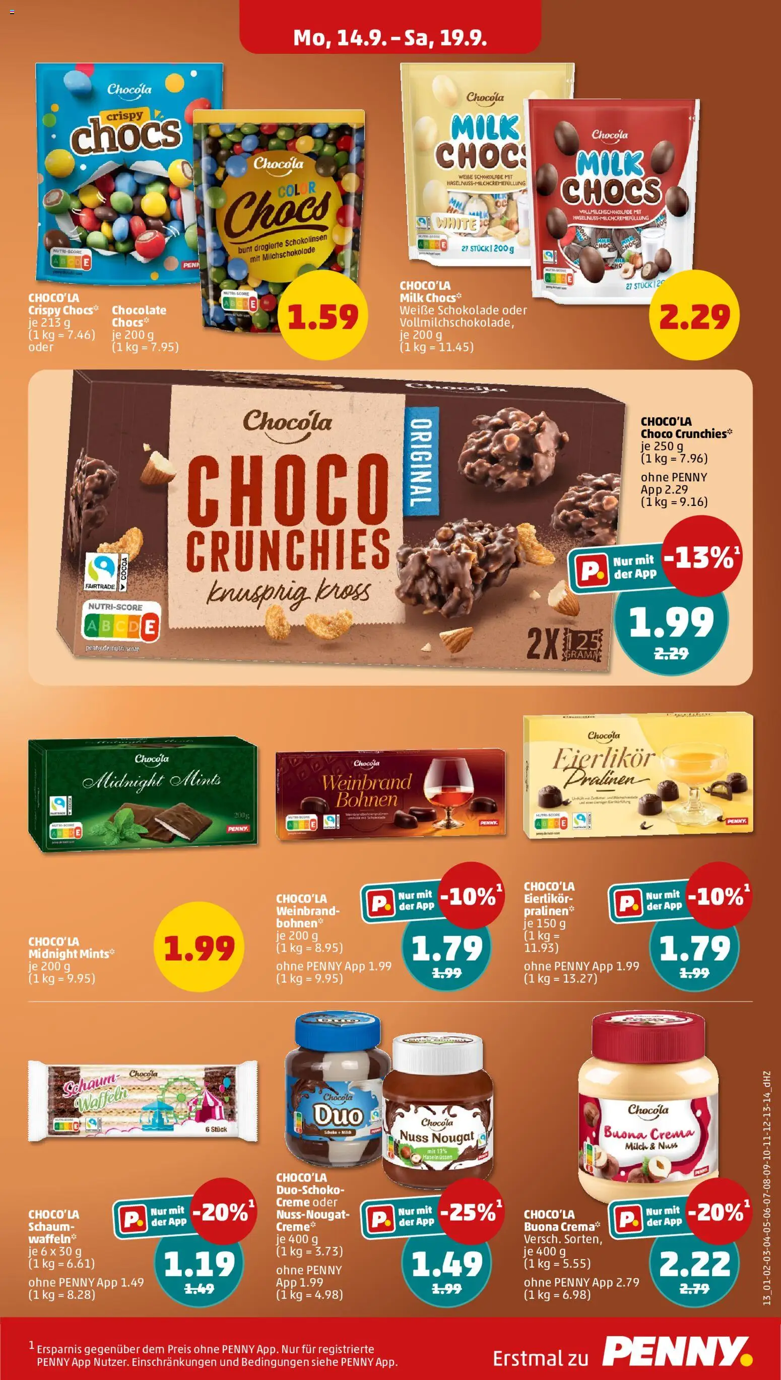 Penny Prospekt – gültig ab 14.09.2026 | Seite: 15 | Produkte: Met, Milch, Schokolade, Creme