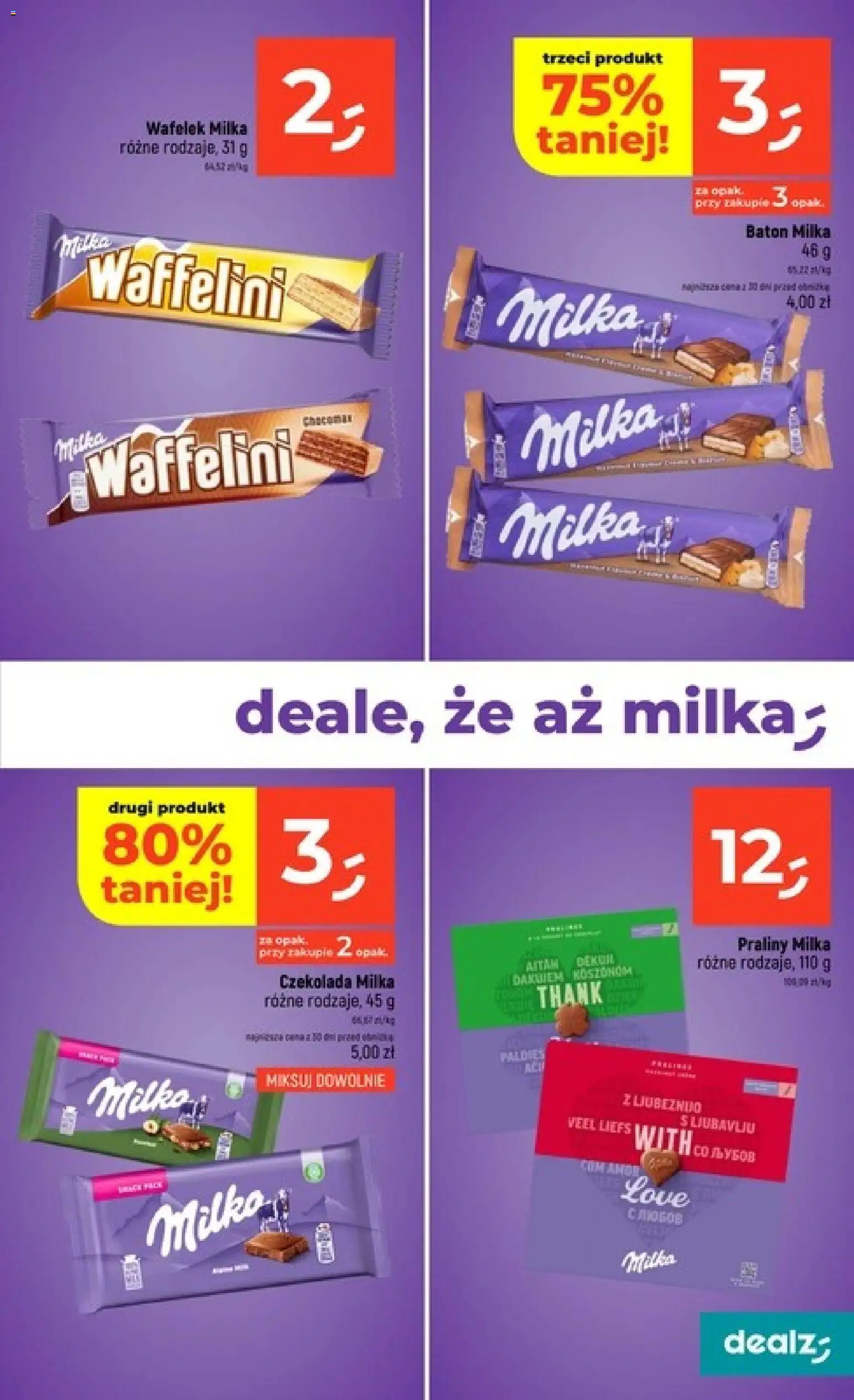 Dealz gazetka od 03.09.2026 | Strona: 15 | Produkty: Czekolada milka, Milka, Wafelek, Baton