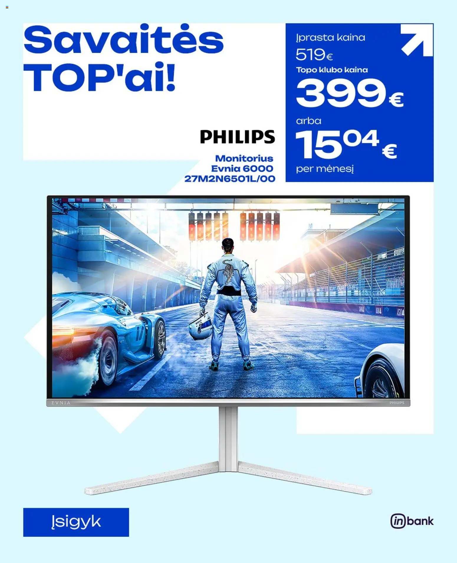 TOPOcentras akcijos nuo 16.06.2026 | Puslapis: 1 | Prekių: Monitorius