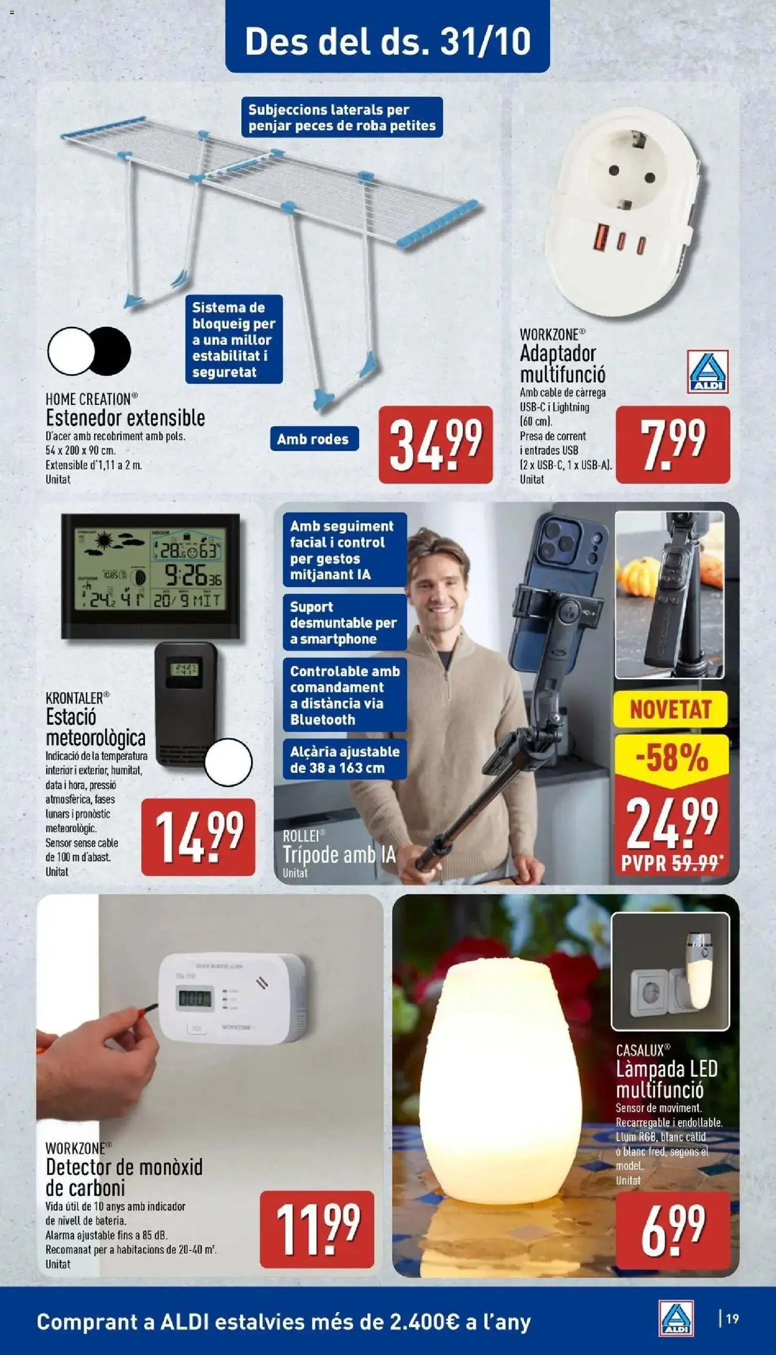 Aldi - Qué poco cuesta comprar bien │ válido desde el 26/10/2026 | Página: 19 | Productos: Smartphone, Cable, Adaptador, USB