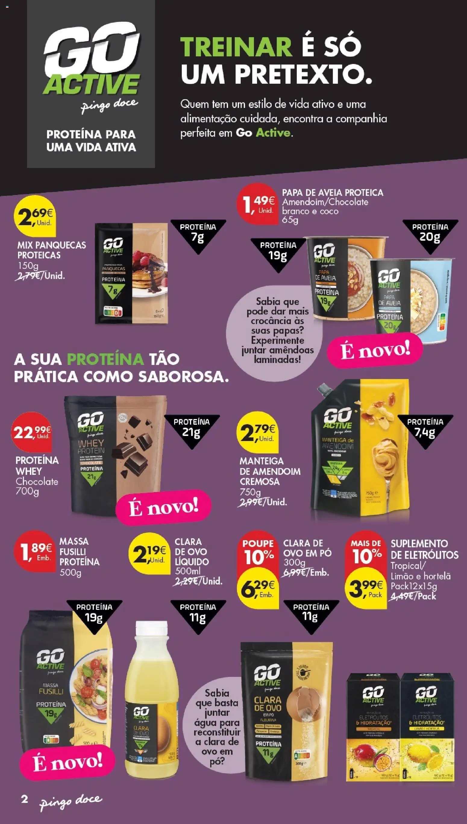 Pingo Doce Folheto Bem Estar Especial Beleza │ válido de 20/09/2026 | Página: 2 | Produtos: Agua, Aveia, Hortelã, Proteina