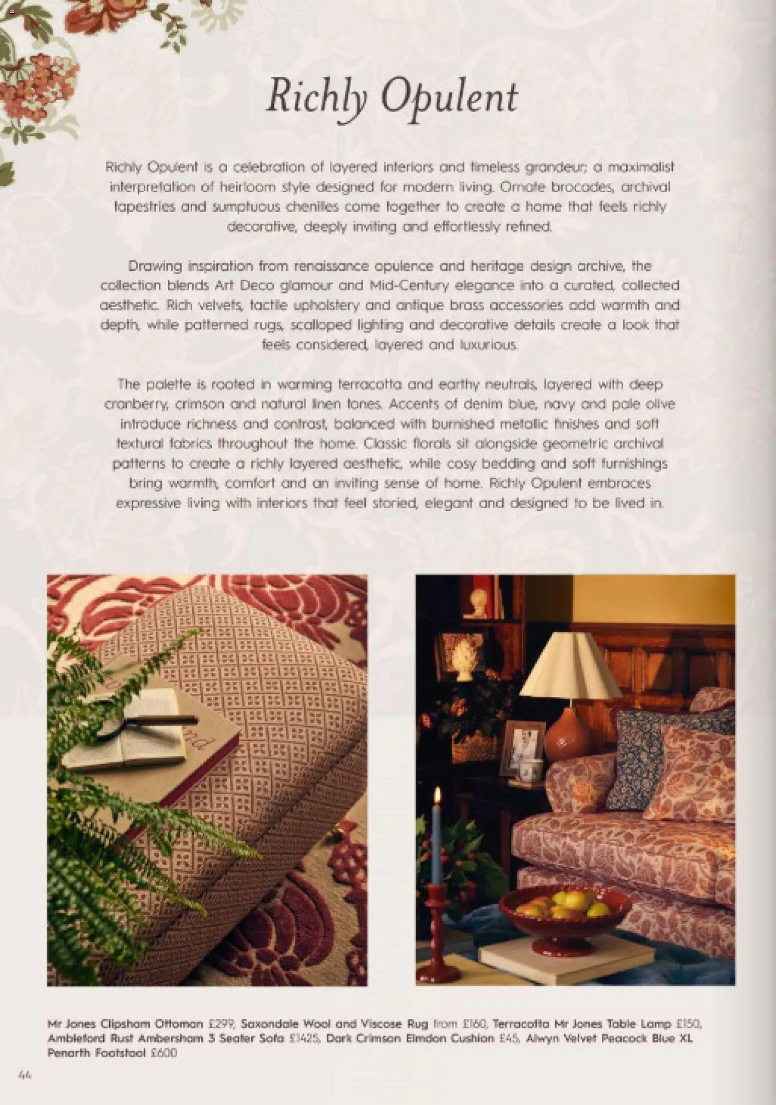 {H1} | Page: 44 | Products: Lamp, Table lamp, Bedding, Lighting