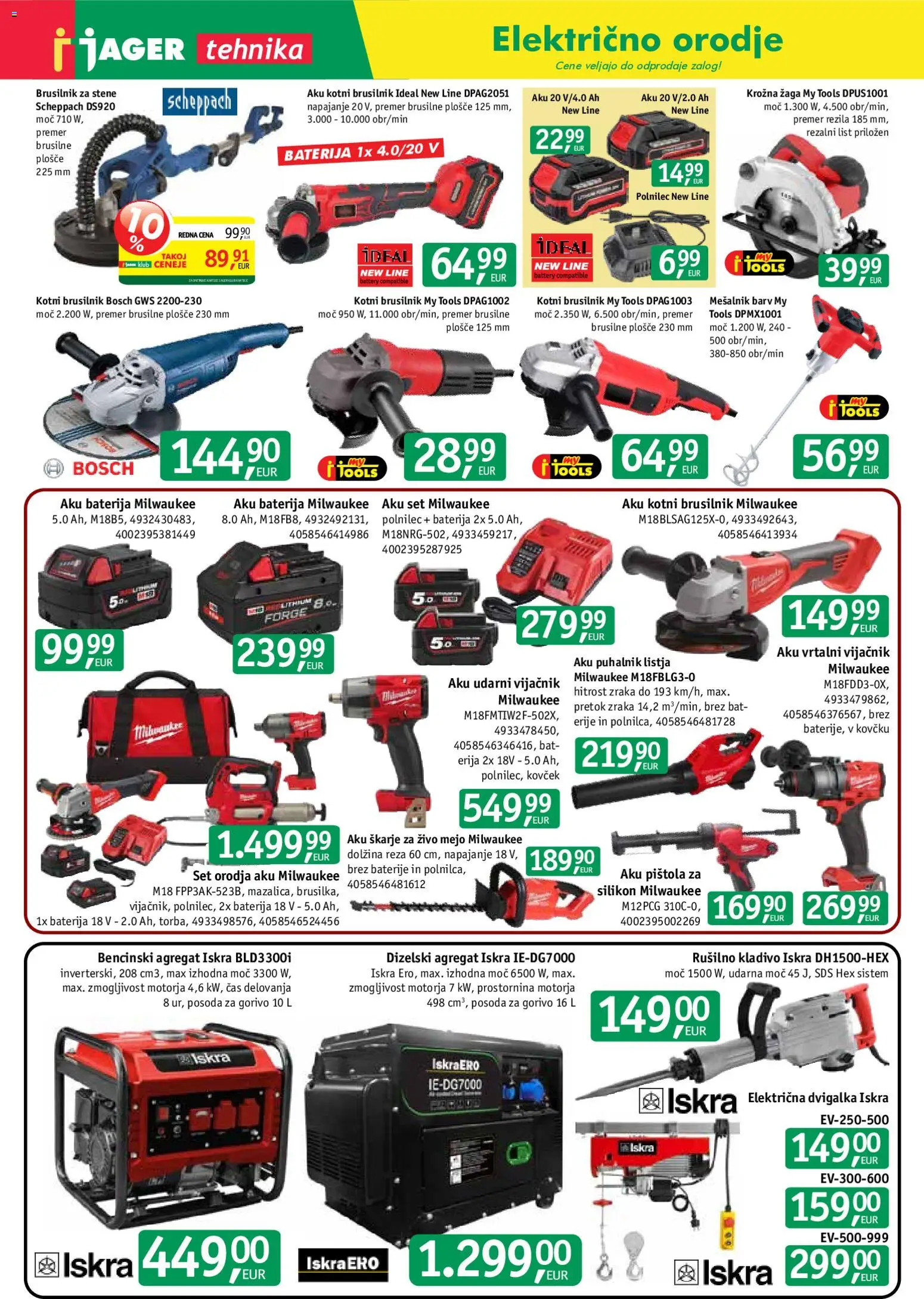 Novi Jager katalog ponudbe – veljaven od 01.07.2026 | Stran: 2 | Izdelki: Baterija, Mesalnik, Baterije, Kovcek