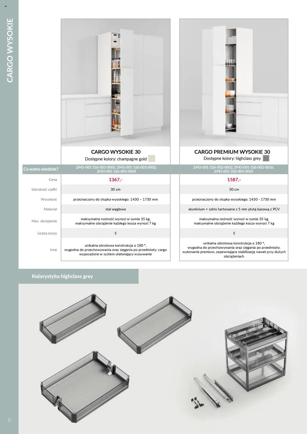 Salony Agata Gazetka - Vortung Systemy Cargo od 01.09.2025 | Strona: 6 | Produkty: Champagne