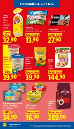 Náhled letáku CAROUSEL Zrnková káva, 1 kg, různé druhy od 04.05.2026 | Strana: 26 | Produkty: Mango, Cereálie, Protein, Pikok