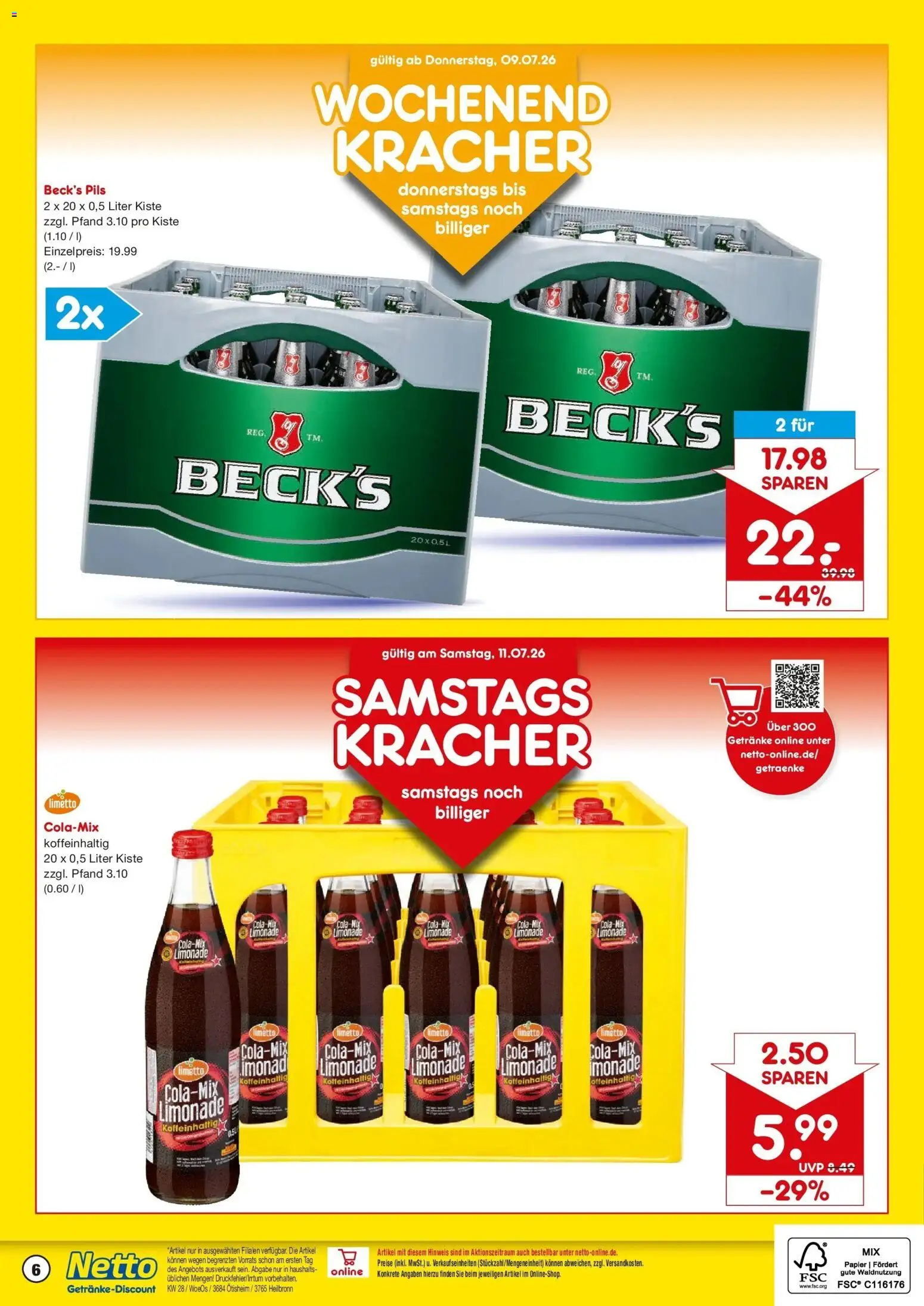 Netto Marken-Discount - Netto: Getränkeangebote – gültig ab 05.07.2026 | Seite: 6
