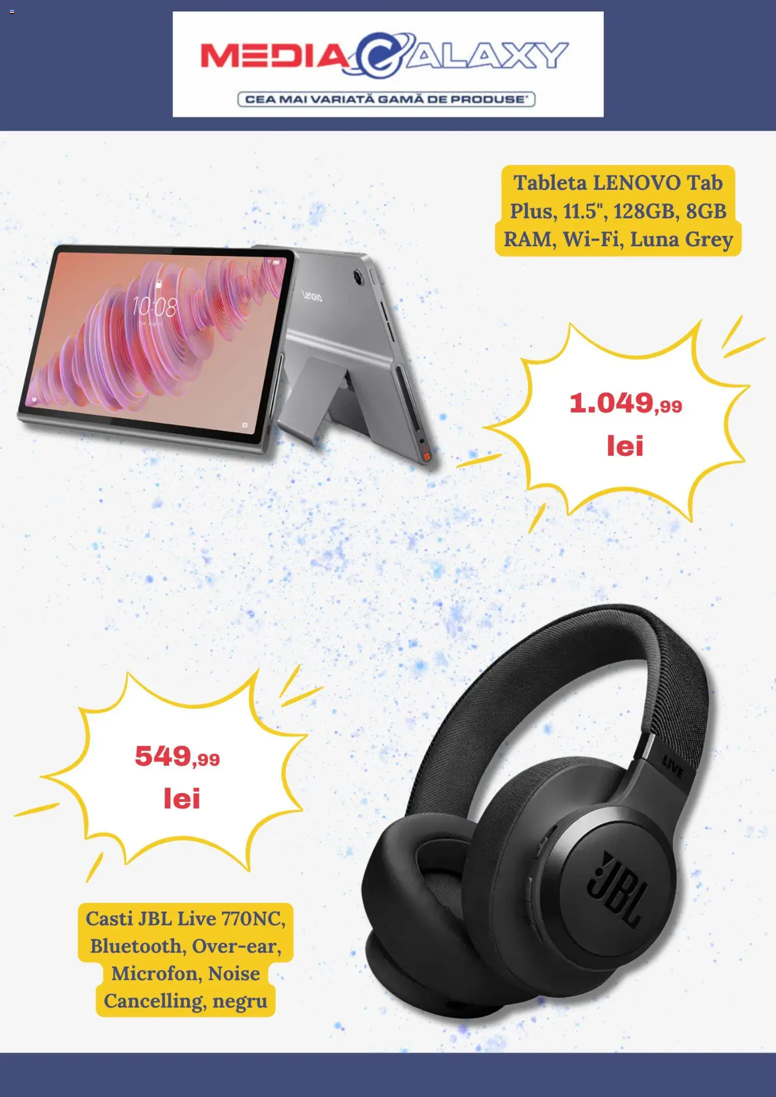 Noul catalog Media Galaxy – valabil de la 11.06.2026 | Pagină: 2 | Produse: Tabletă, Căști