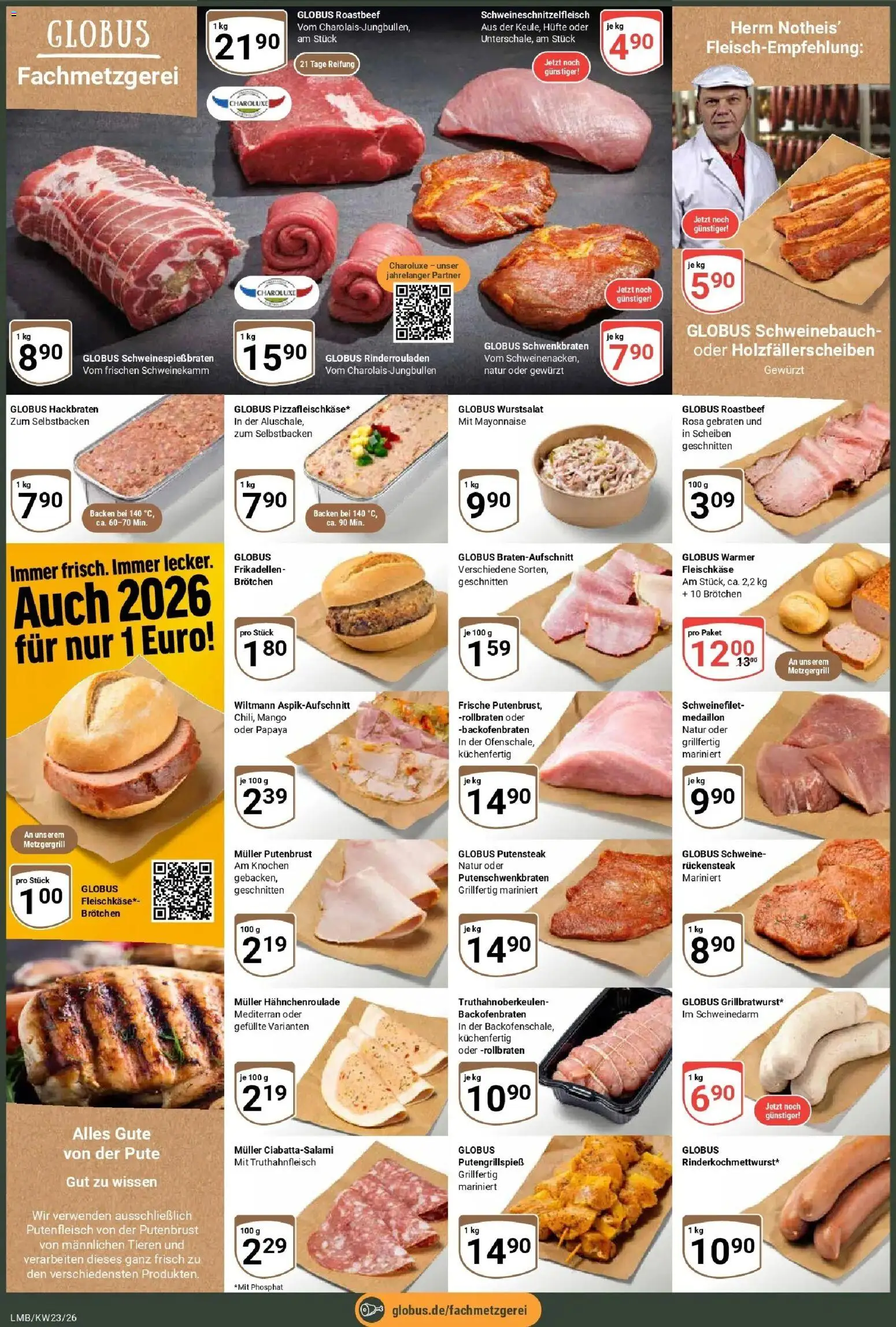 Globus Prospekt Limburg – gültig ab 01.06.2026 | Seite: 2 | Produkte: Rinderrouladen, Schweinebauch, Schweinefilet, Mayonnaise