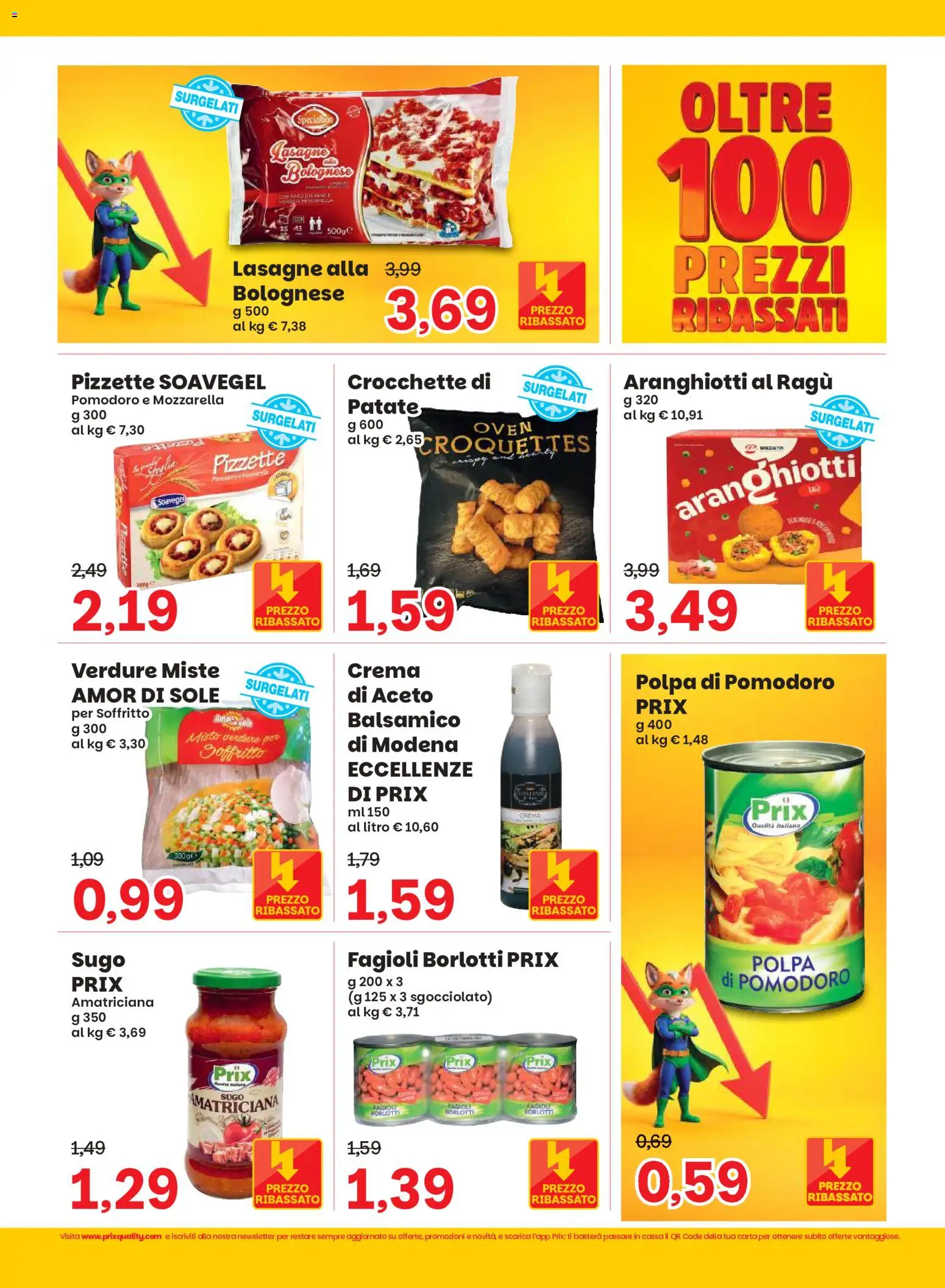 Volantino Prix del 01/09/2026 | Pagina: 5 | Prodotti: Mozzarella, Ragú, Aceto, Sugo