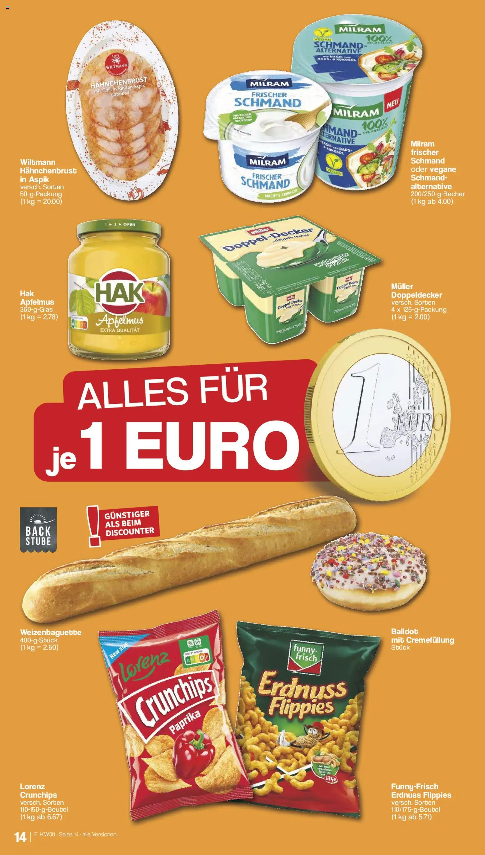 Famila Nordwest Prospekt – gültig ab 21.09.2026 | Seite: 14 | Produkte: Paprika, Chili, Apfelmus, Hahnchenbrust
