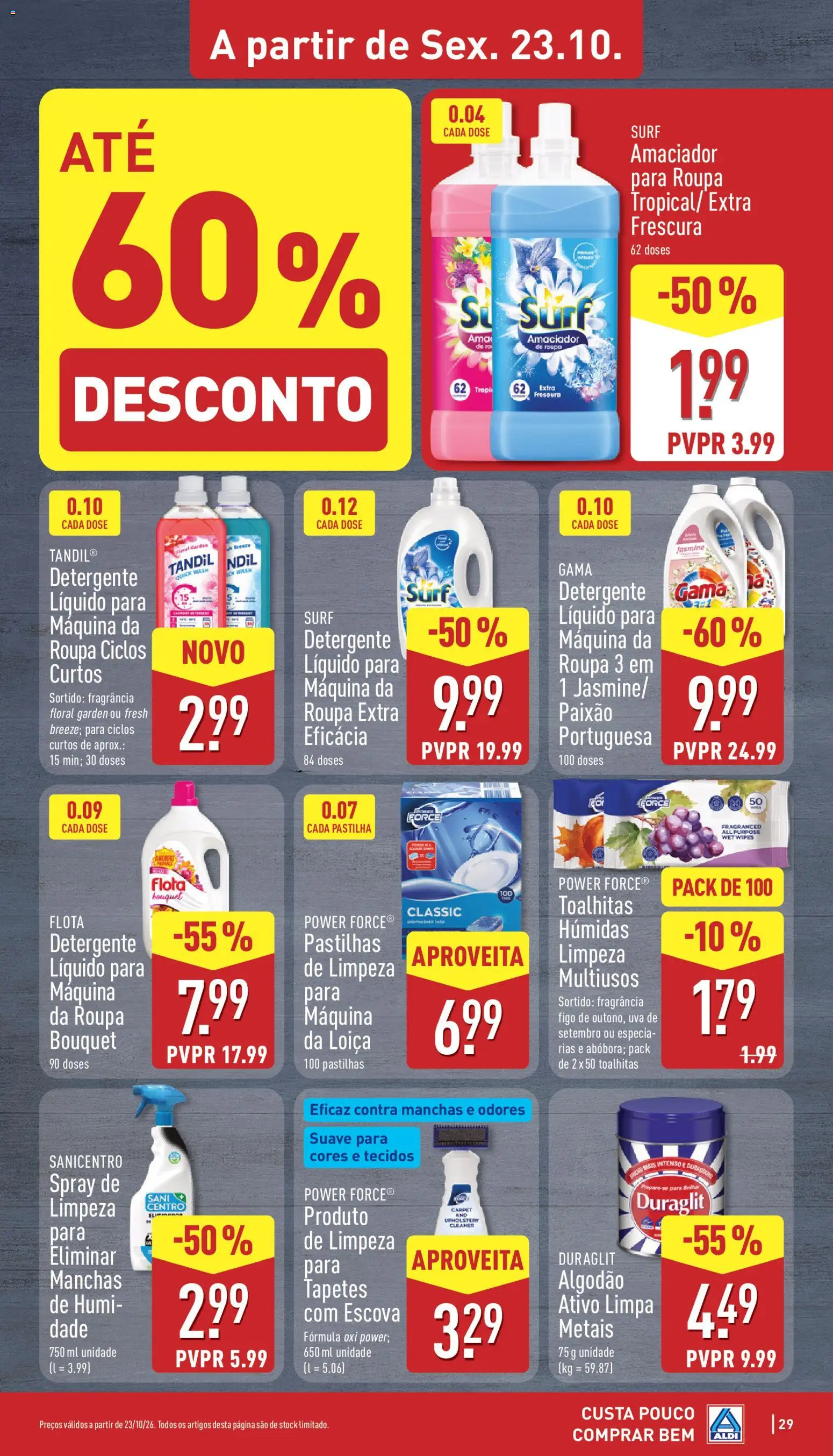 Aldi folheto │ válido de 24/10/2026 | Página: 29 | Produtos: Fragrância, Algodão, Toalhitas húmidas, Detergente