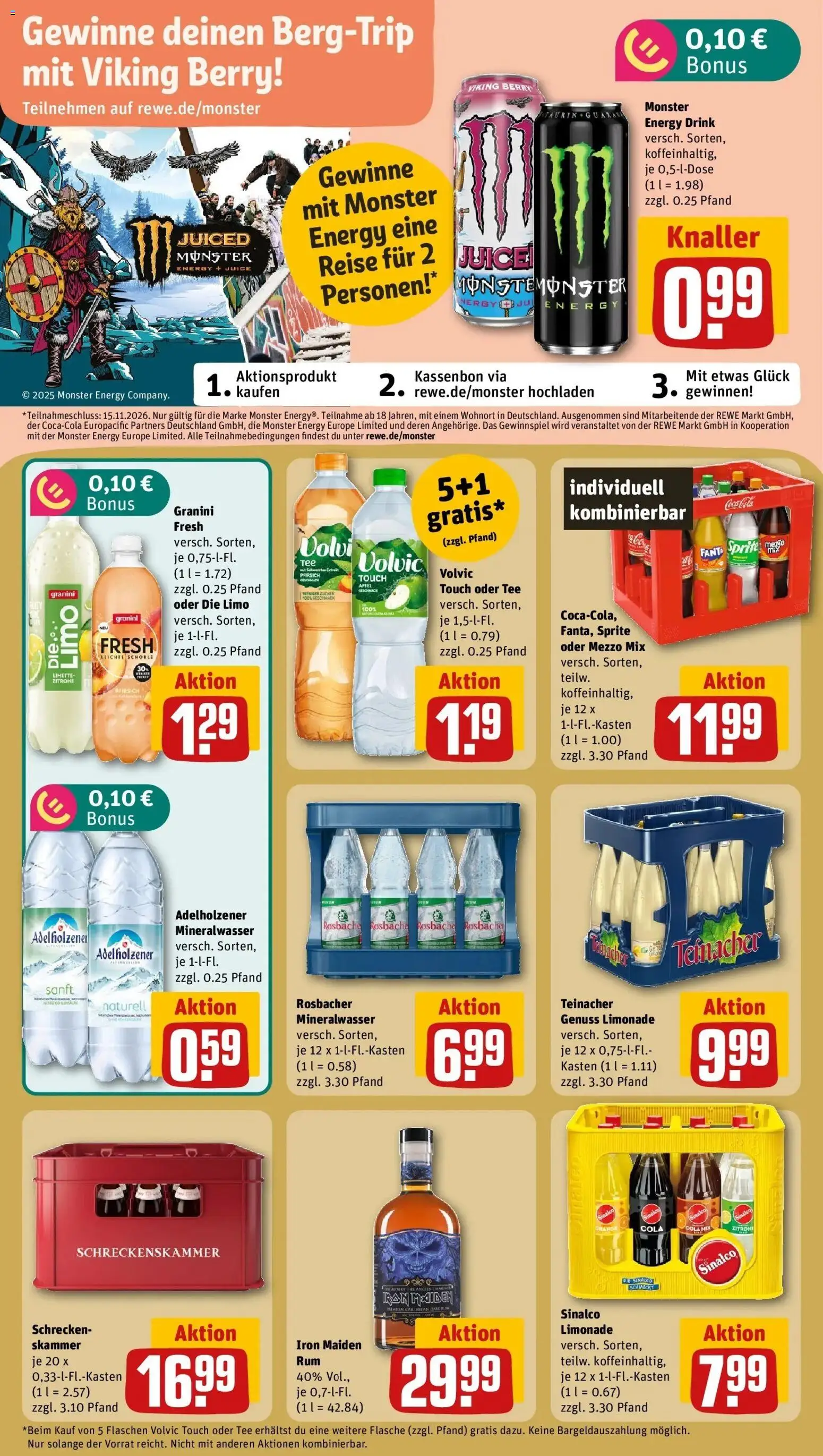 REWE Prospekt ab 26.10.2026 zum Blättern » Angebote | Seite: 14 | Produkte: Äpfel, Mineralwasser, Zitrone, Tee