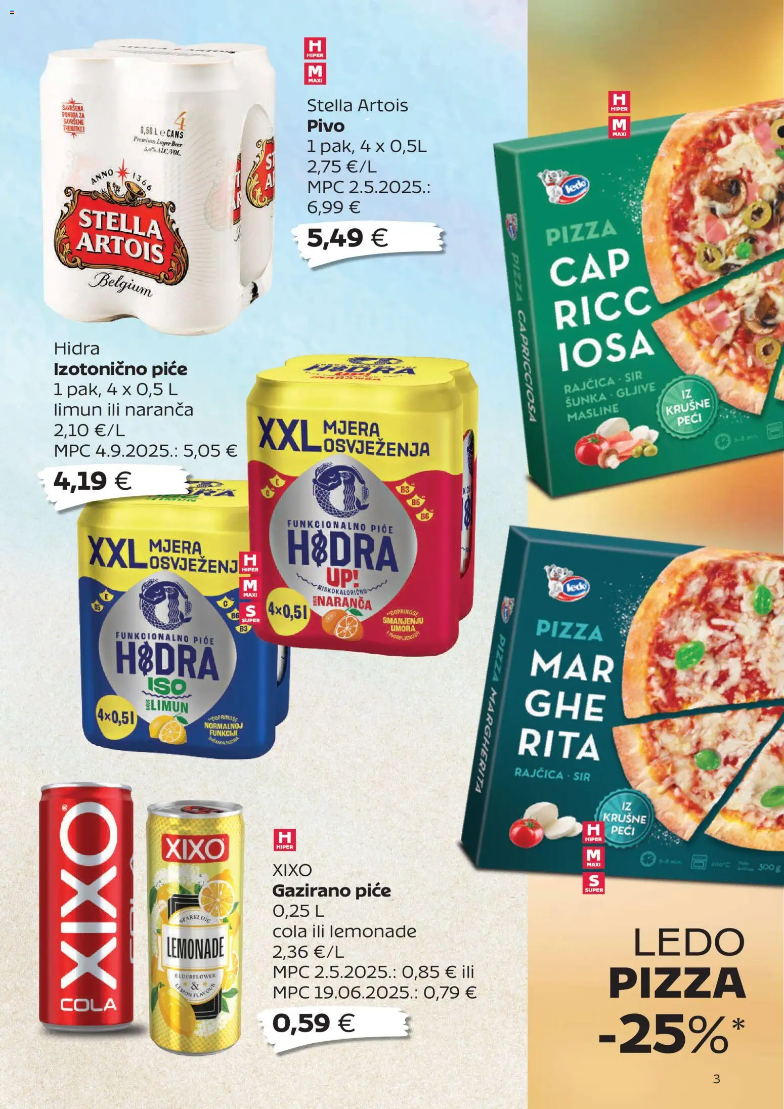 Tommy katalog | vrijedi od 08.06.2026 | Stranica: 3 | Proizvodi: Šunka, Masline, Pivo, Limun