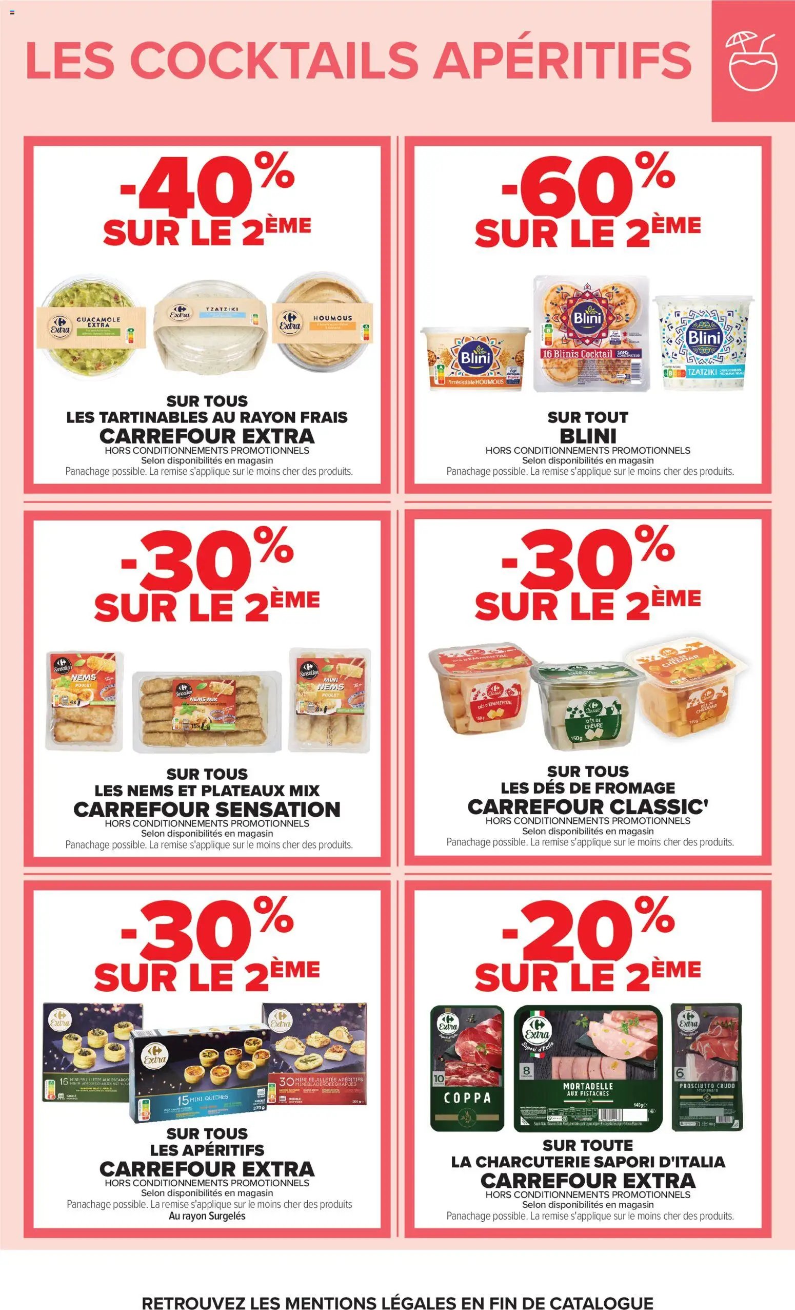{H1} | Page: 15 | Produits: Escargots, Guacamole, Pistaches, Crème