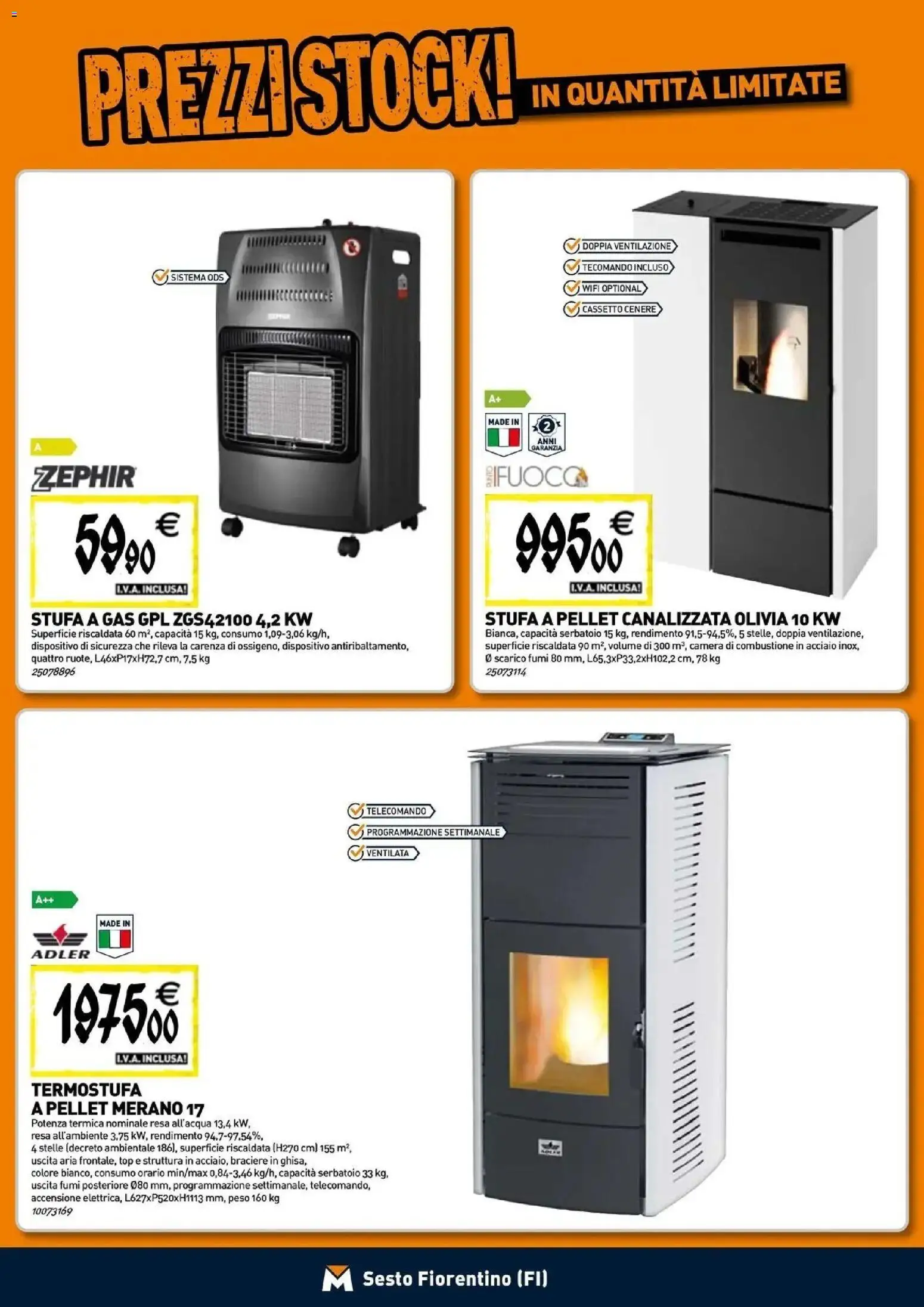 Volantino TECNOMAT del 24/09/2026 | Pagina: 8 | Prodotti: Pellet, Telecomando, Stufa a pellet, Stufa