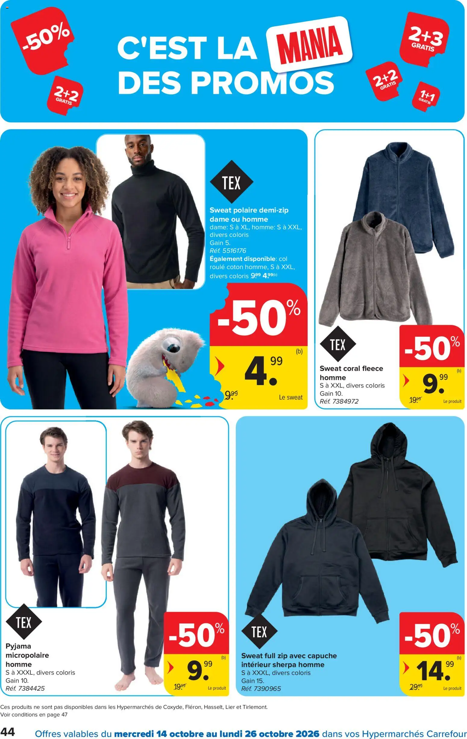 {H1} | Pagina: 44 | Producten: La, Sweatshirt, Hoodie, Pyjama