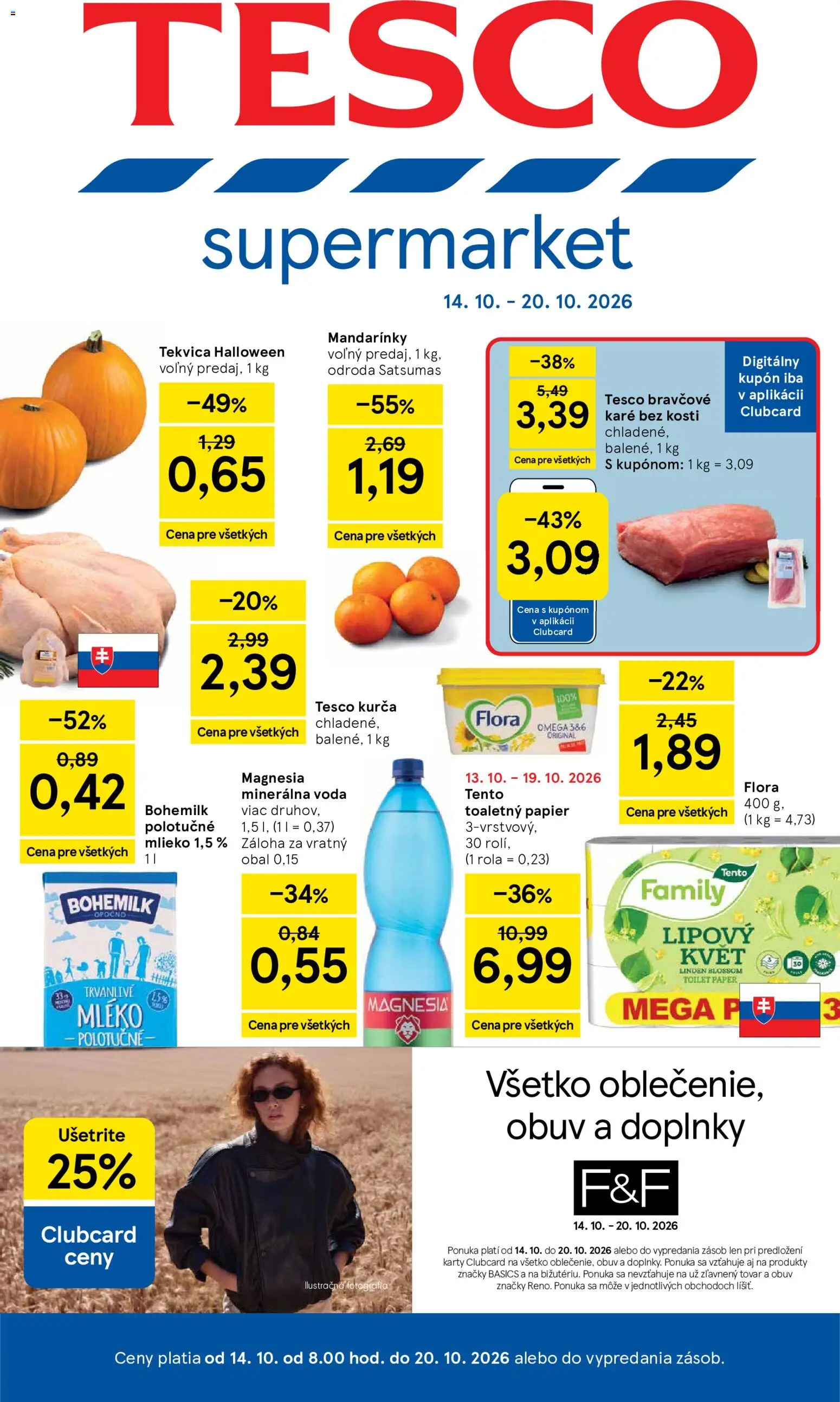 Nové Tesco akcie – leták je platný od 14.10.2026 | Strana: 1