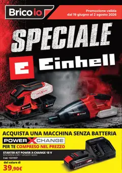 Anteprima del volantino Brico io volantino Einhell valido a partire dal 19/06/2026
