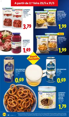 Pré-visualização ALPENFEST Batatas Fritas Sabor a Queijo/ Frango Assado, Cada emb. 200 g, 1 kg = 9.95 válido de 25.05.2026 | Página: 26