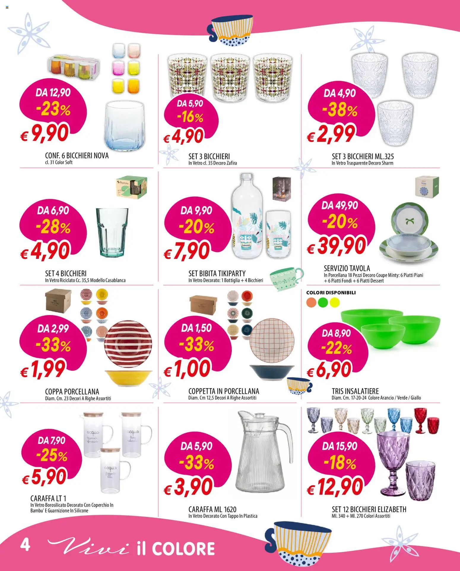 Volantino Galassia del 11.06.2026 | Pagina: 4 | Prodotti: Acqua, Bibita, Silicone, Bottiglia