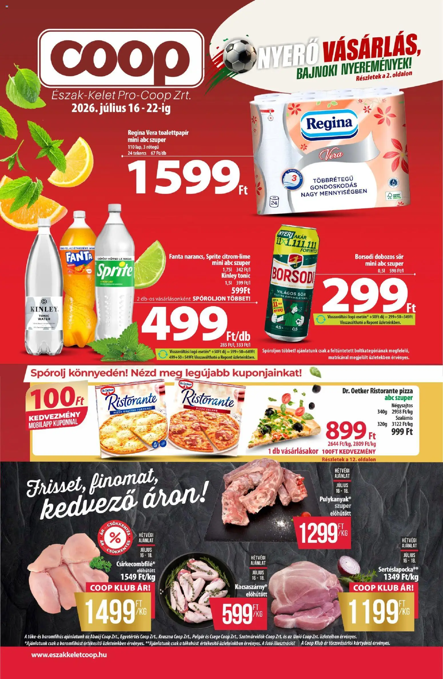 Akciós újság új COOP catalogue cover