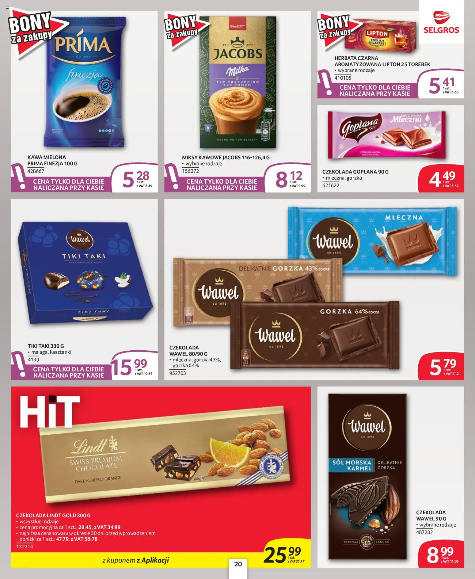 Selgros cash&carry gazetka - Oferta dla profesjonalistów od 08.10.2026 | Strona: 20 | Produkty: Jacobs, Milka, Kawa, Kawa mielona