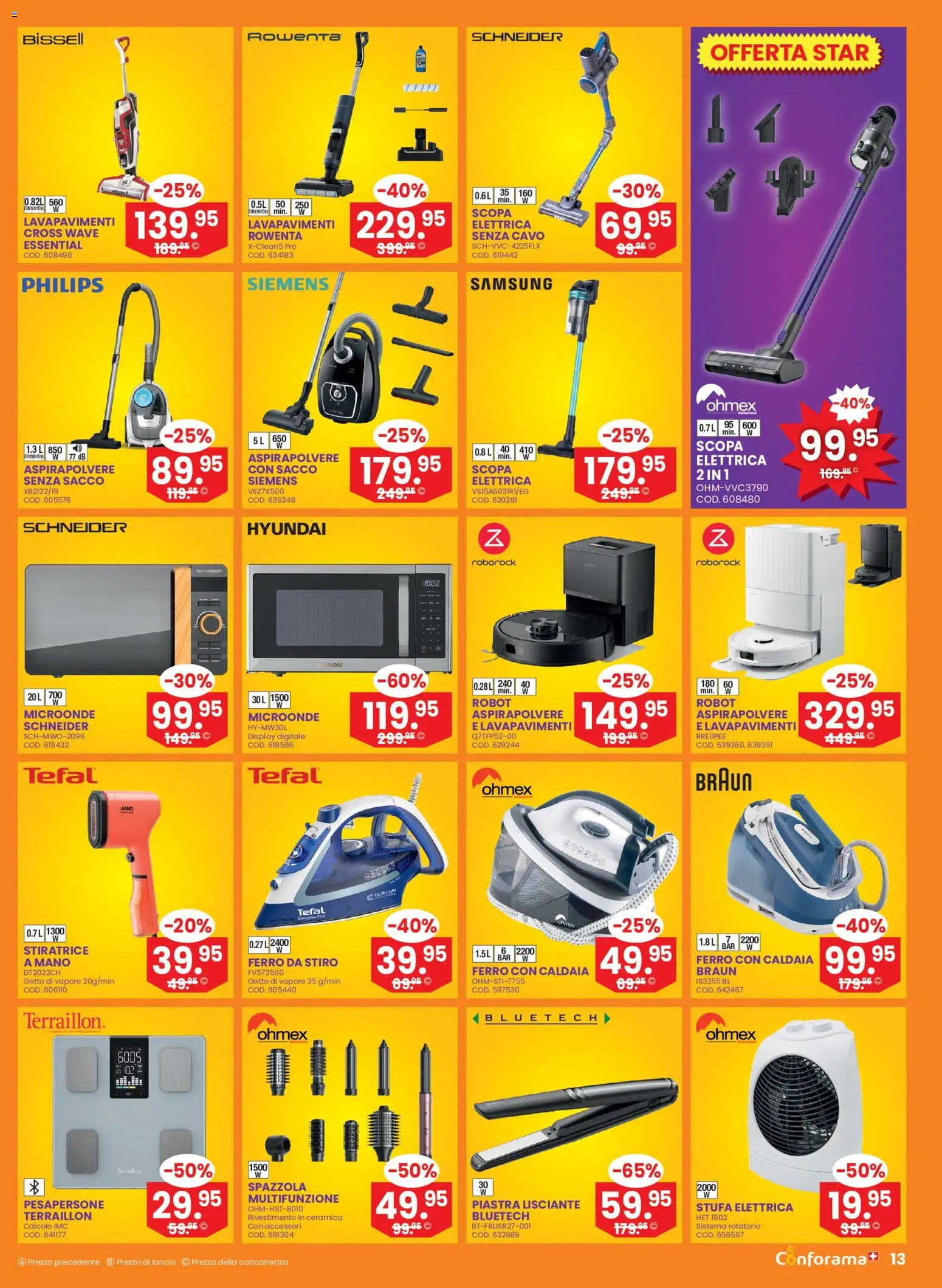 Conforama aktionen IT – gültig ab 14.10.2026 | Seite: 13 | Produkte: Samsung, Philips, Siemens