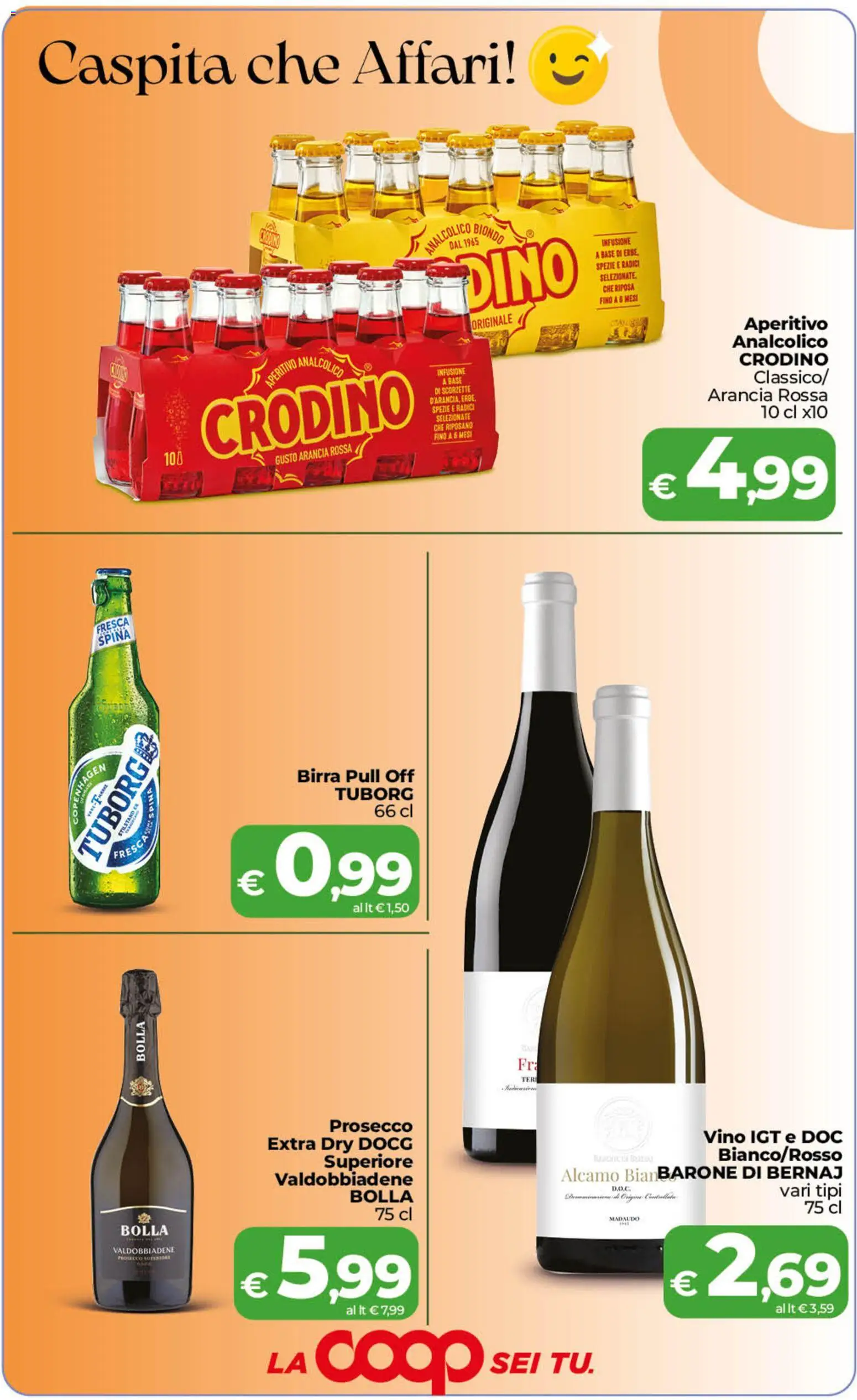 Volantino COOP del 22/09/2026 | Pagina: 4 | Prodotti: Birra, Prosecco, Infusione, Arancia