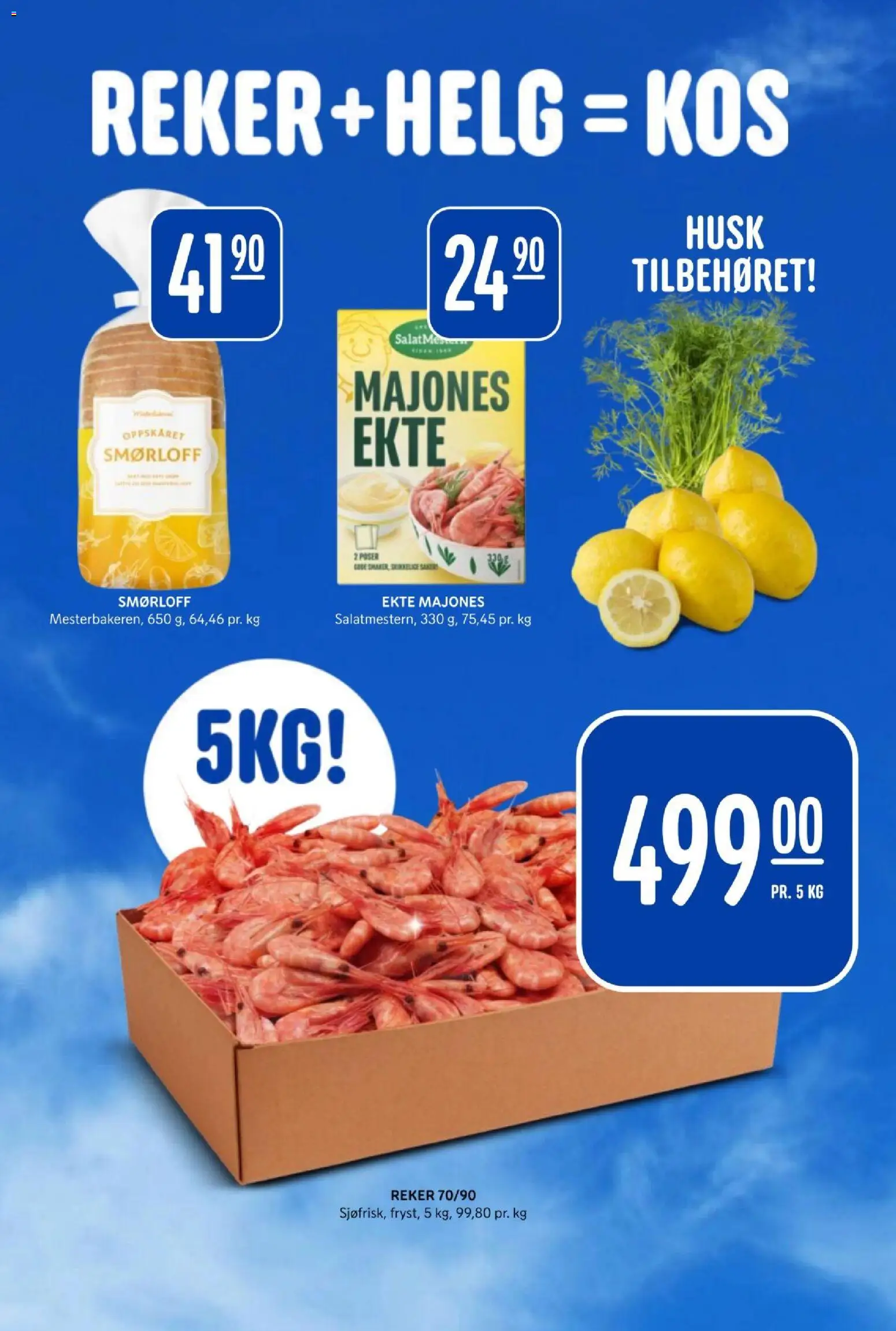 {H1} | Side: 23 | Produkter: Majones, Reker, Marinadă