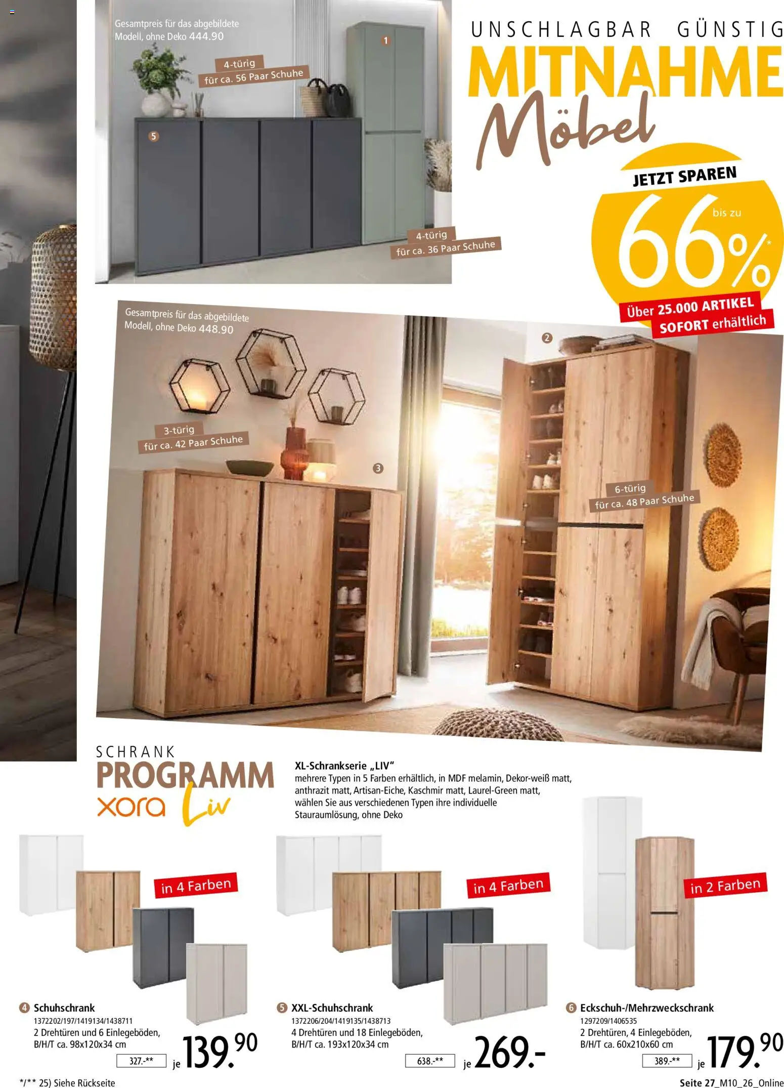 Zurbrüggen Mitnahme Möbel – gültig ab 08.08.2026 | Seite: 29 | Produkte: Schrank