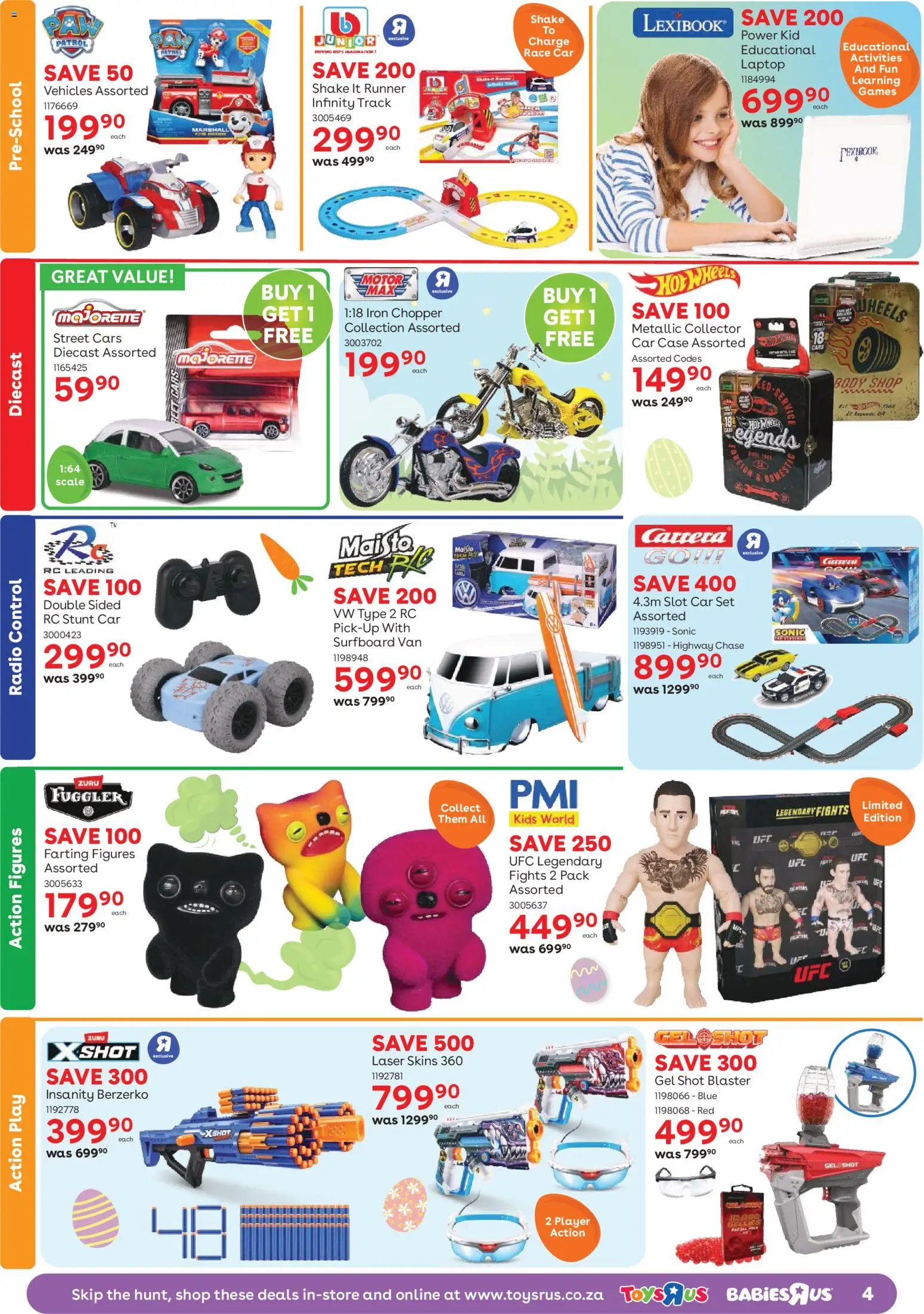 New Toys R Us catalogue – valid from 25.03.2026 | Page: 4 | Products: Case, Scale, Iron, Laptop