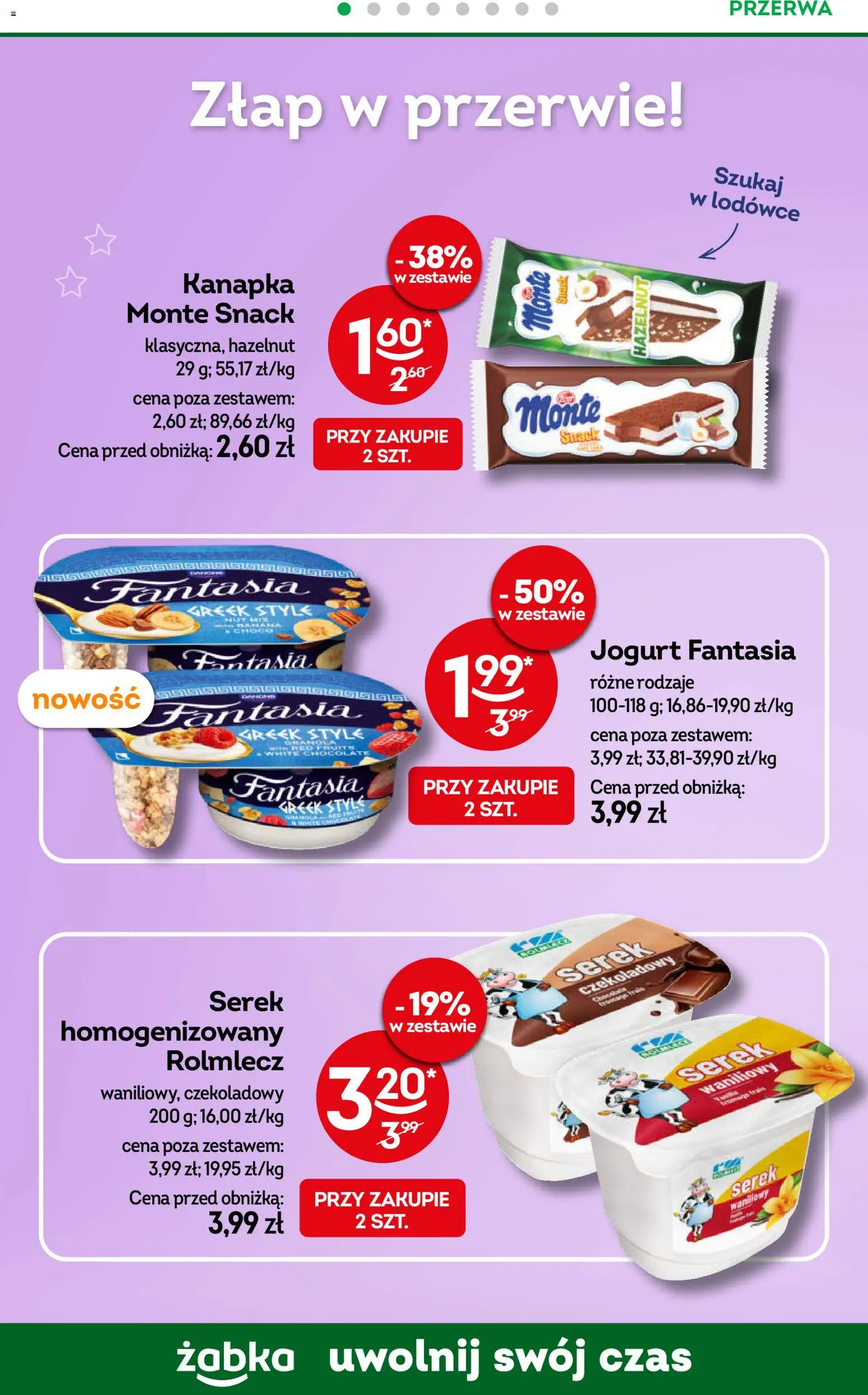Żabka gazetka od 21.10.2026 | Strona: 46 | Produkty: Serek, Serek waniliowy, Jogurt