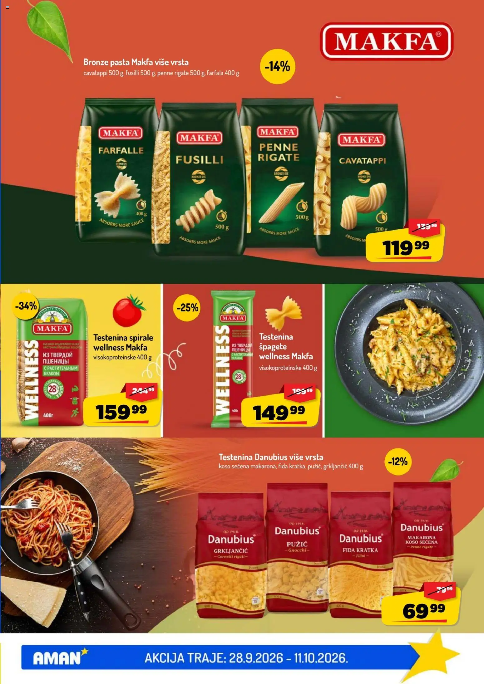 Aman katalog - važi od 28.09.2026 | Strana: 21 | Proizvode: Testenina, Pasta